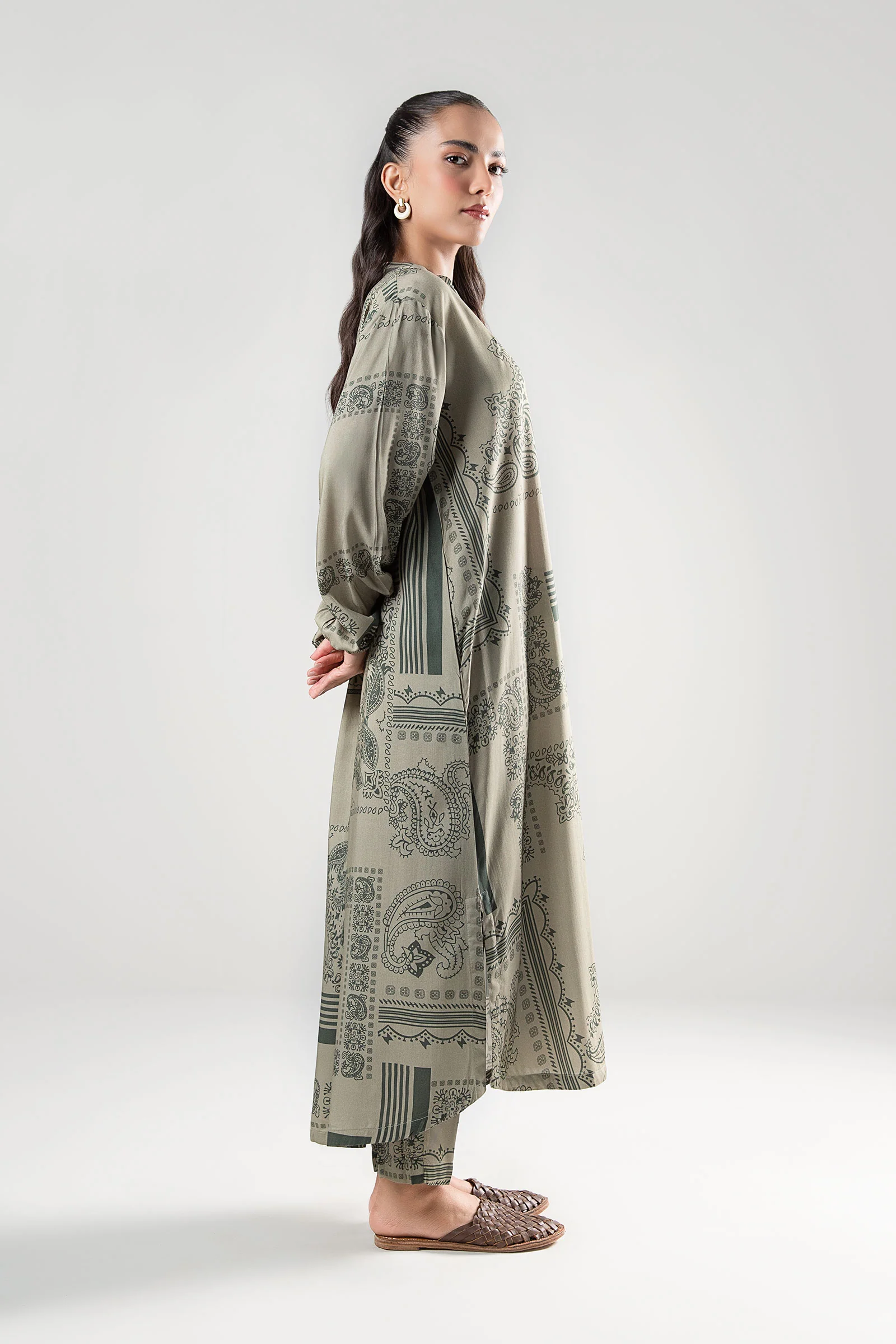 2 Pc Printed Twill Suit - Image 5