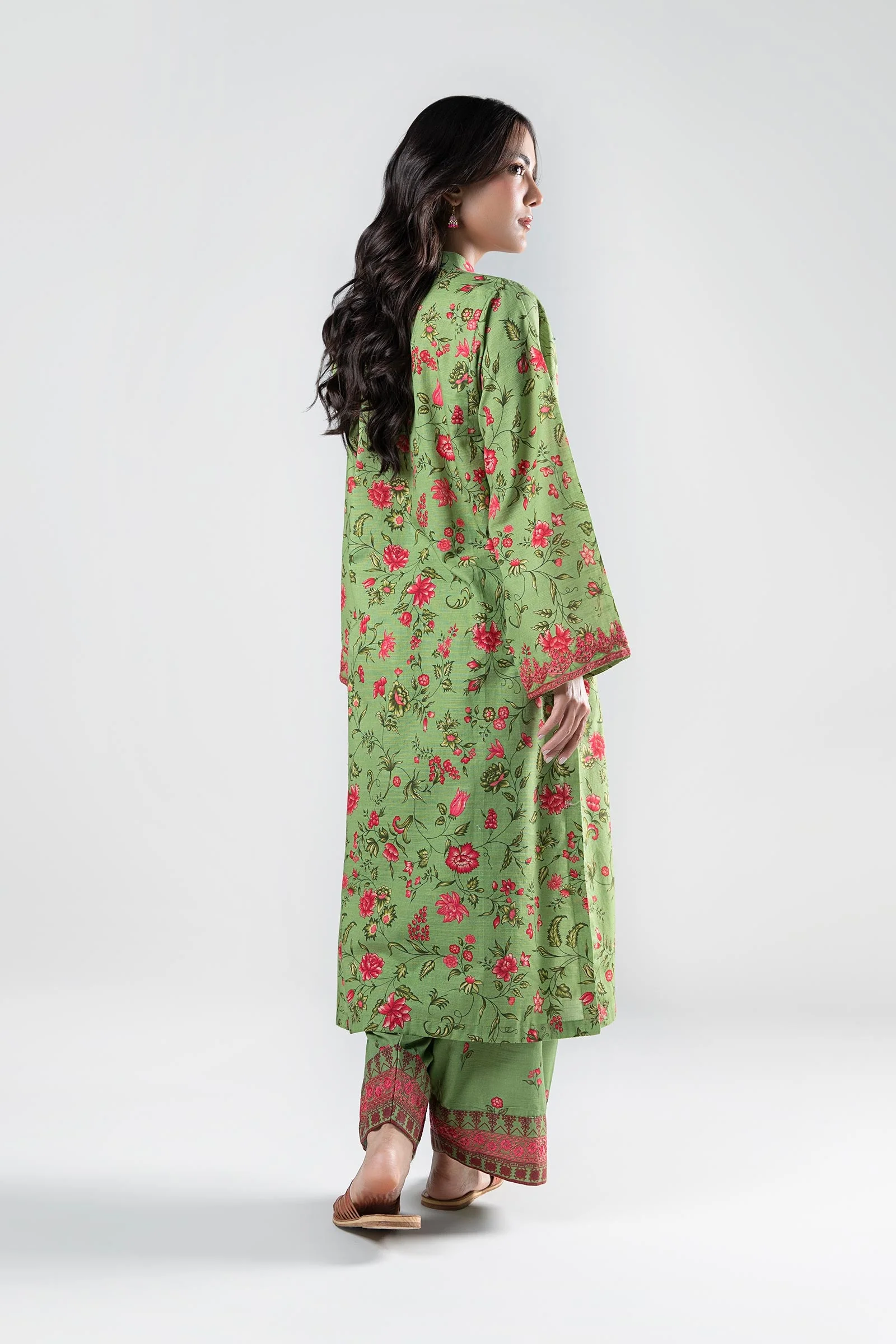 2 Pc Embroidered Khaddar Suit - Image 7