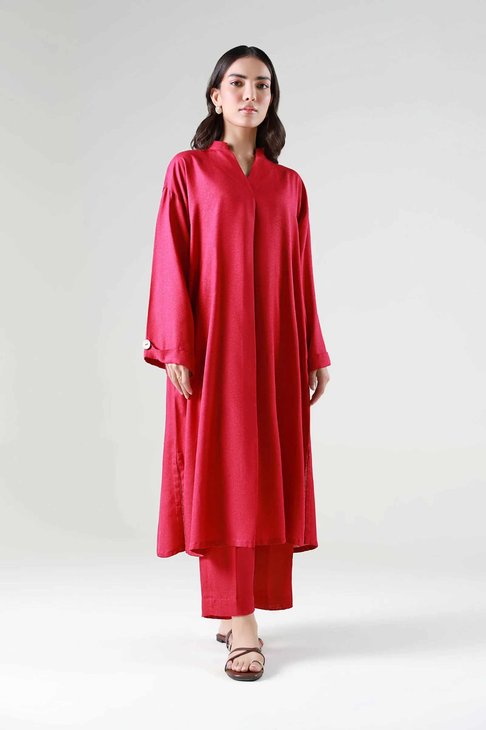 2 Pc Dyed Karandi Suit