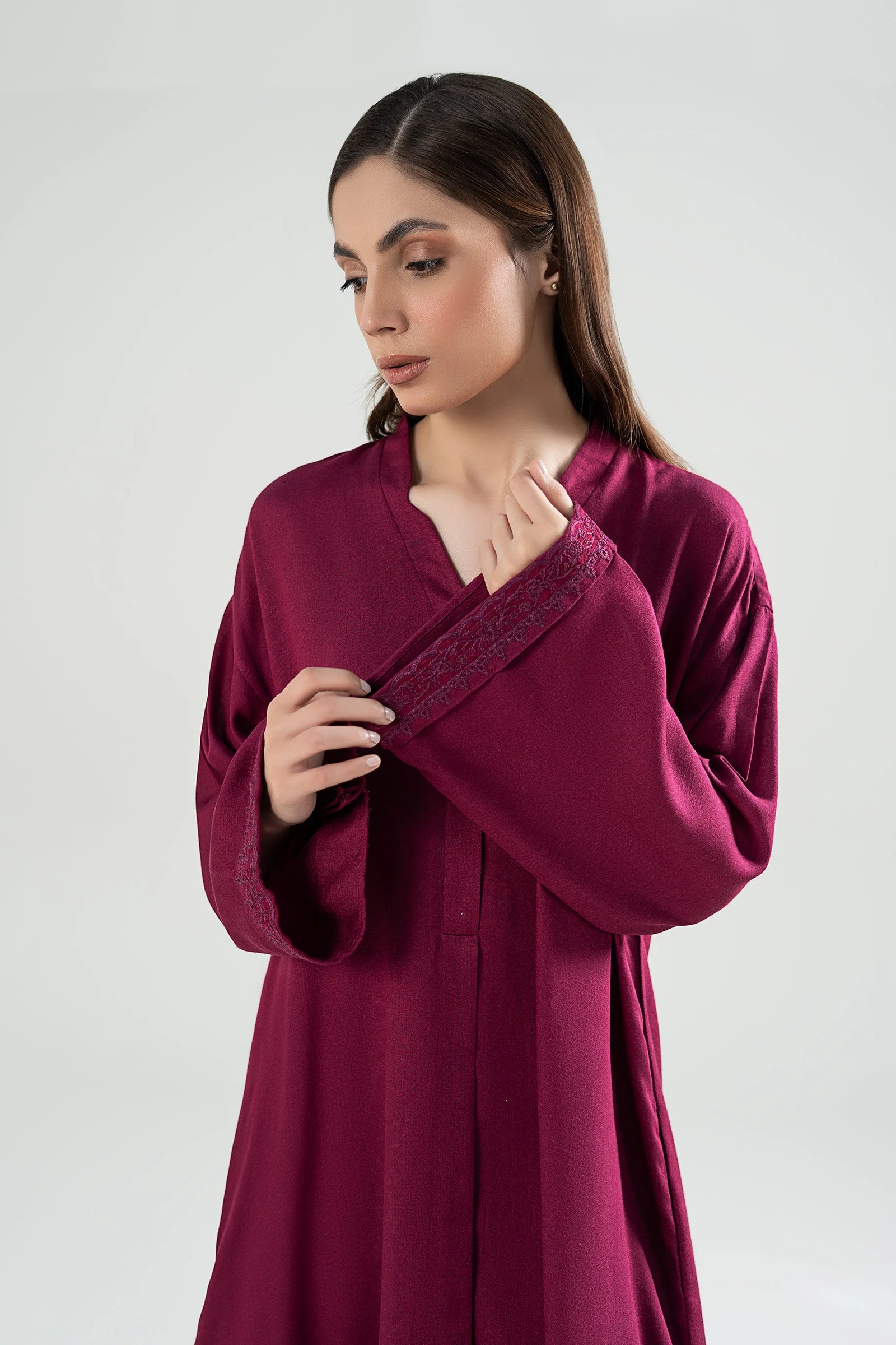 2 Pc Embroidered Karandi Suit - Image 2