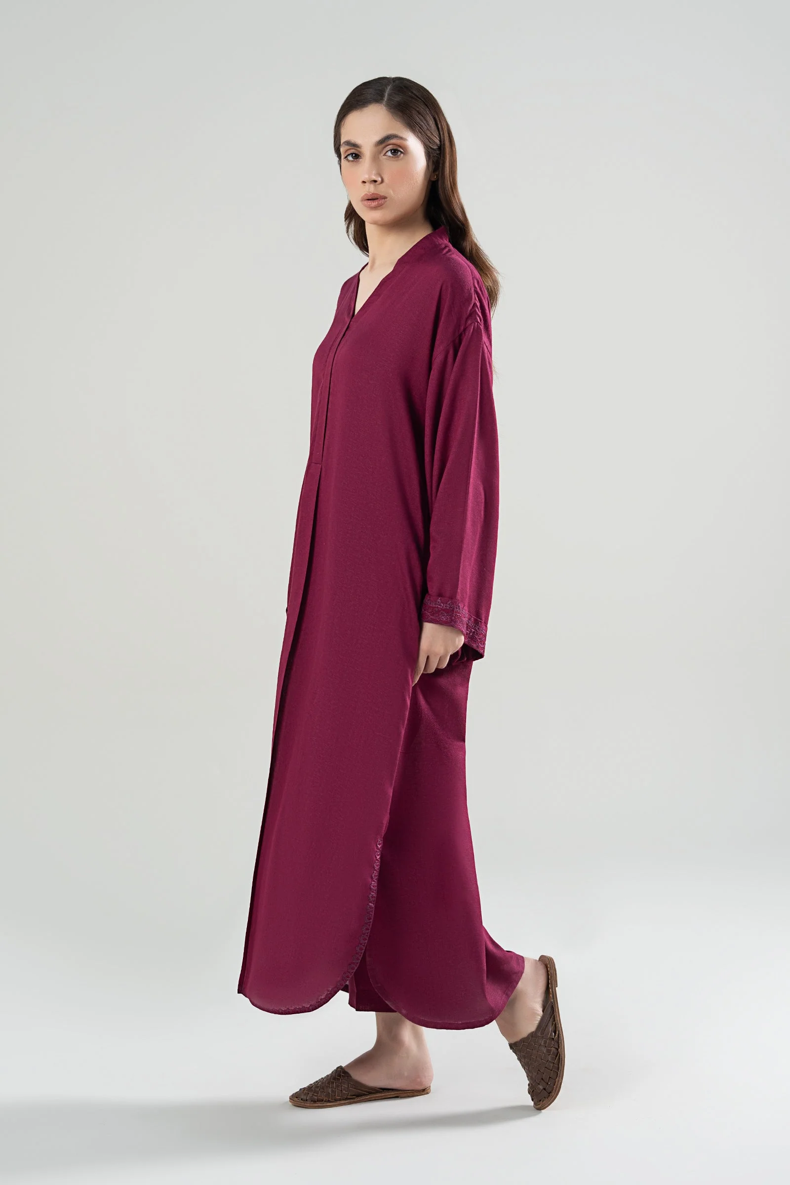 2 Pc Embroidered Karandi Suit - Image 3