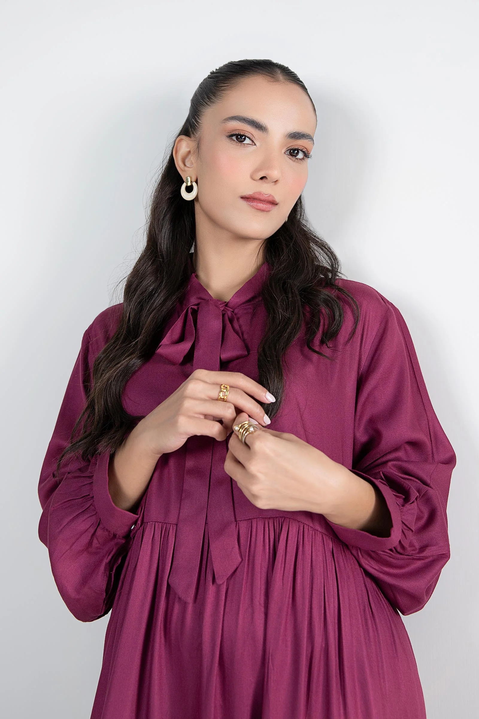 Embroidered Twill Dress - Image 2