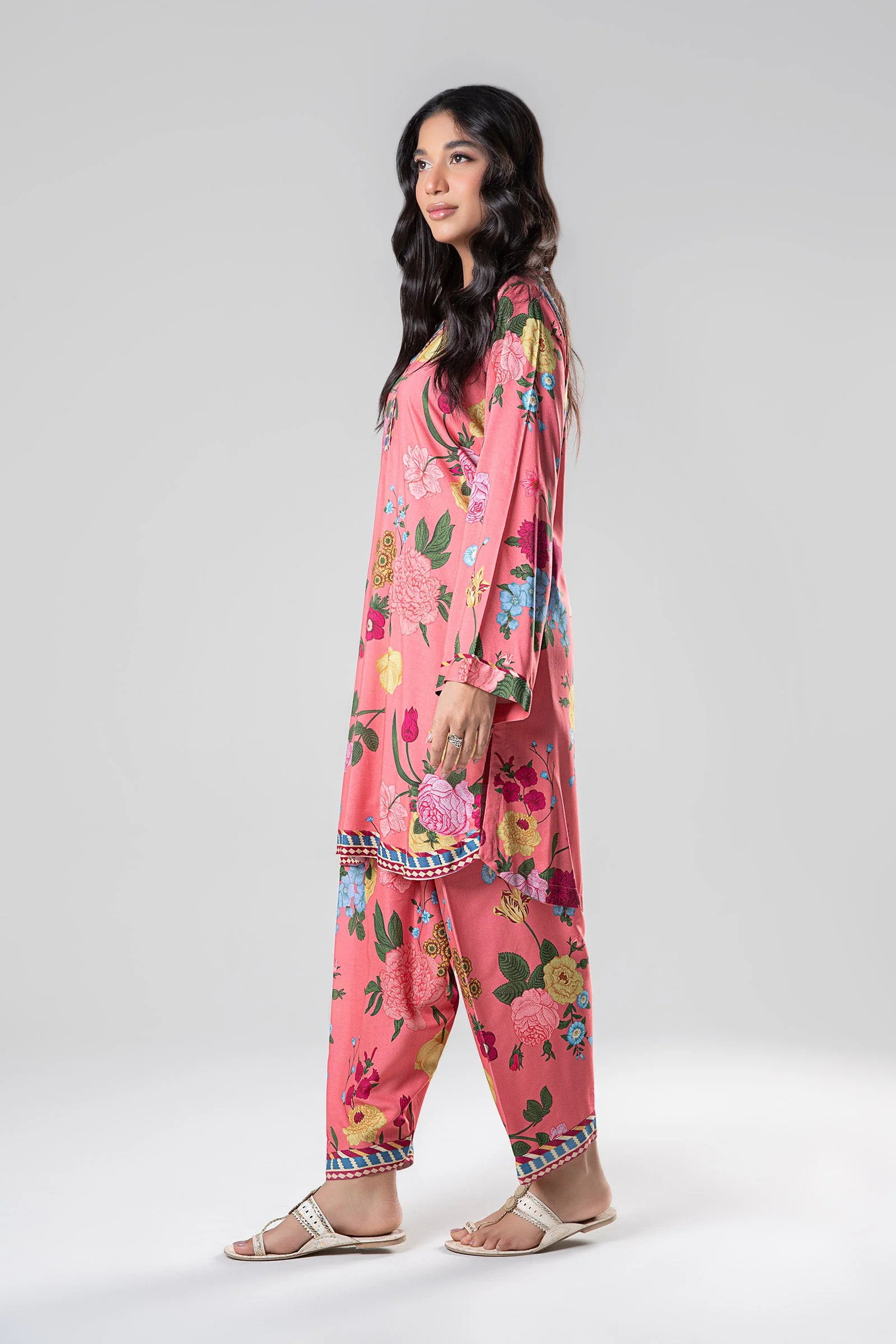 2 Pc Printed Herringbone Suit - Image 2