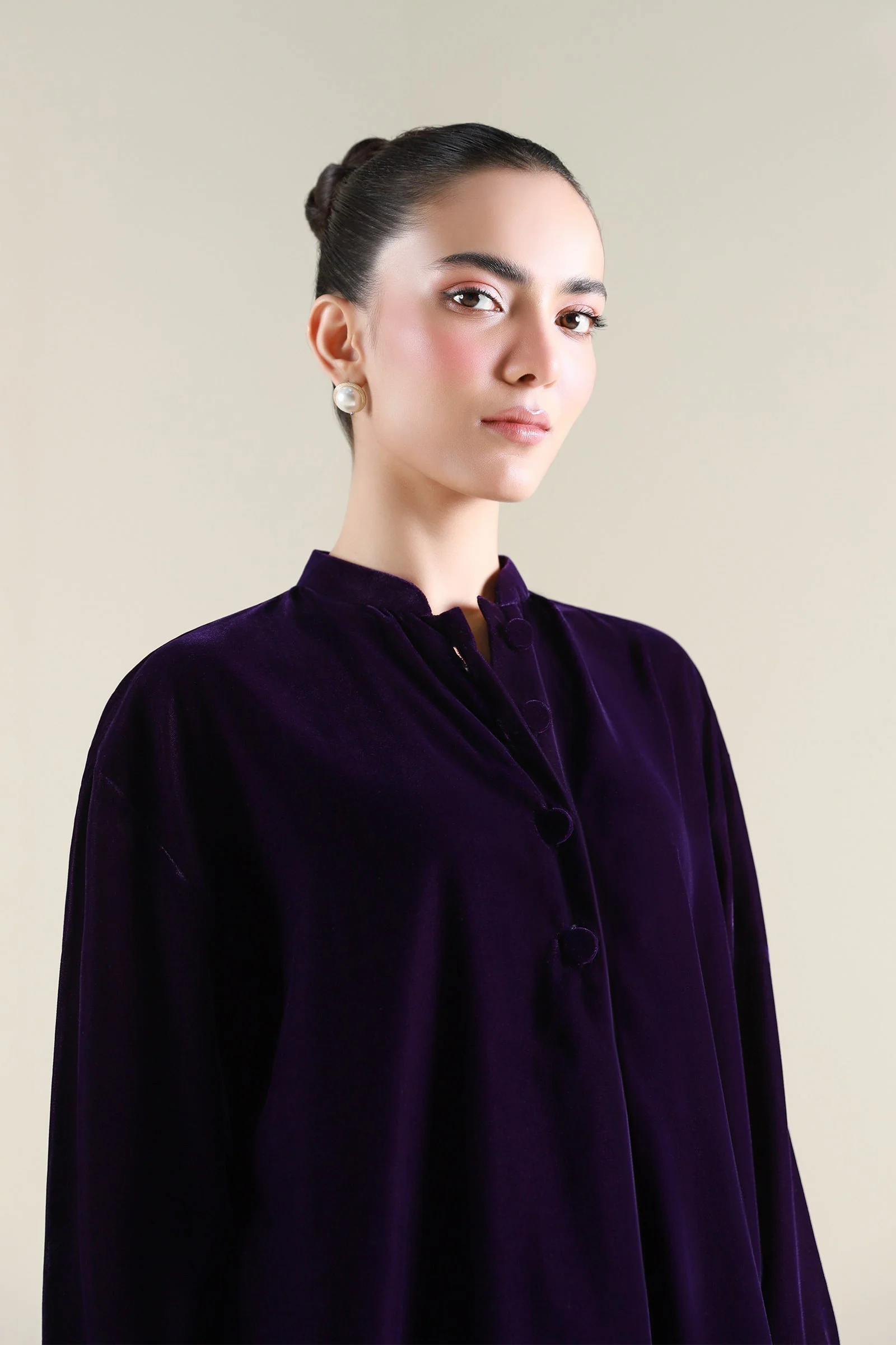 2 Pc Dyed Velvet Suit - Image 3