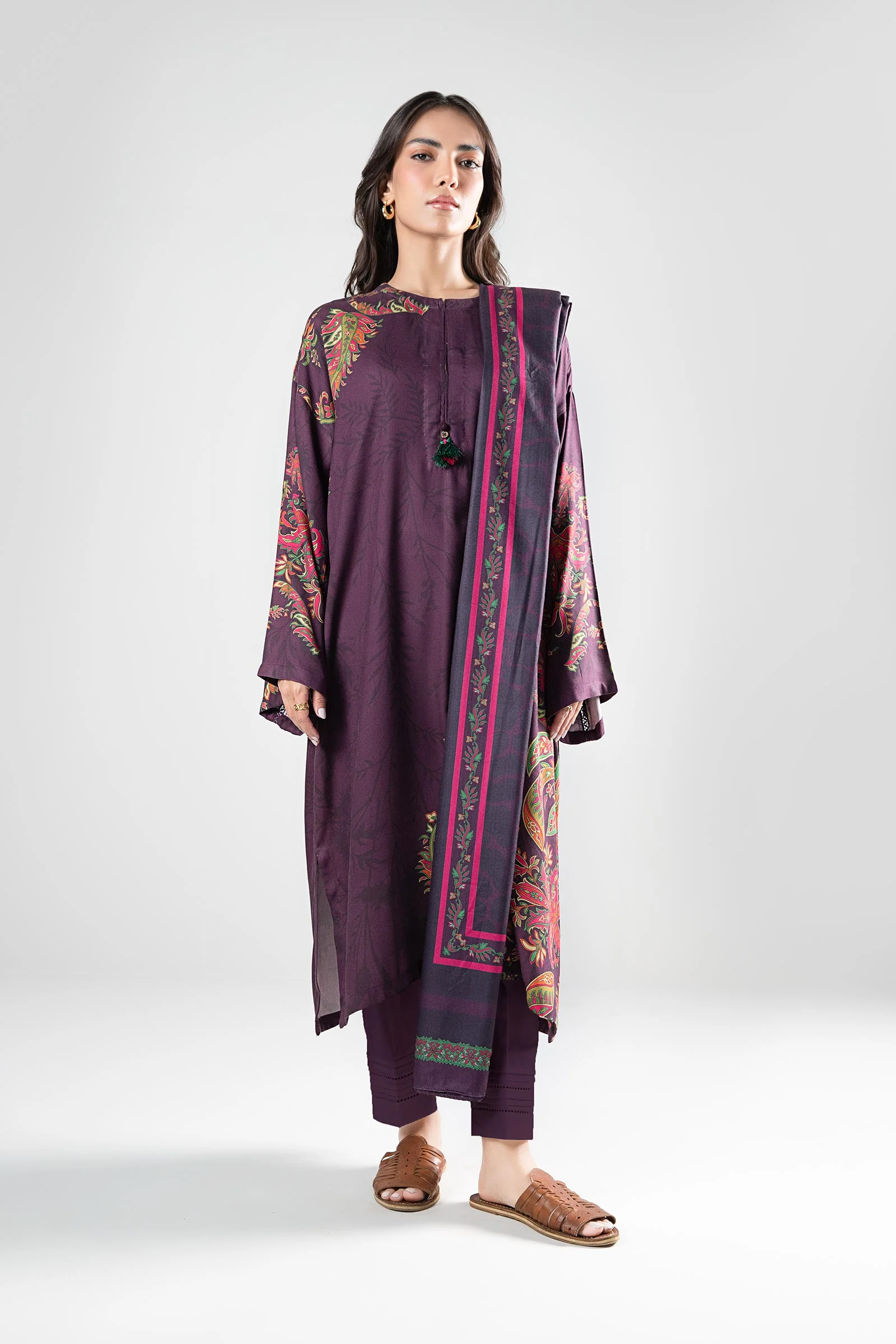2 Pc Printed Twill Suit - Image 2