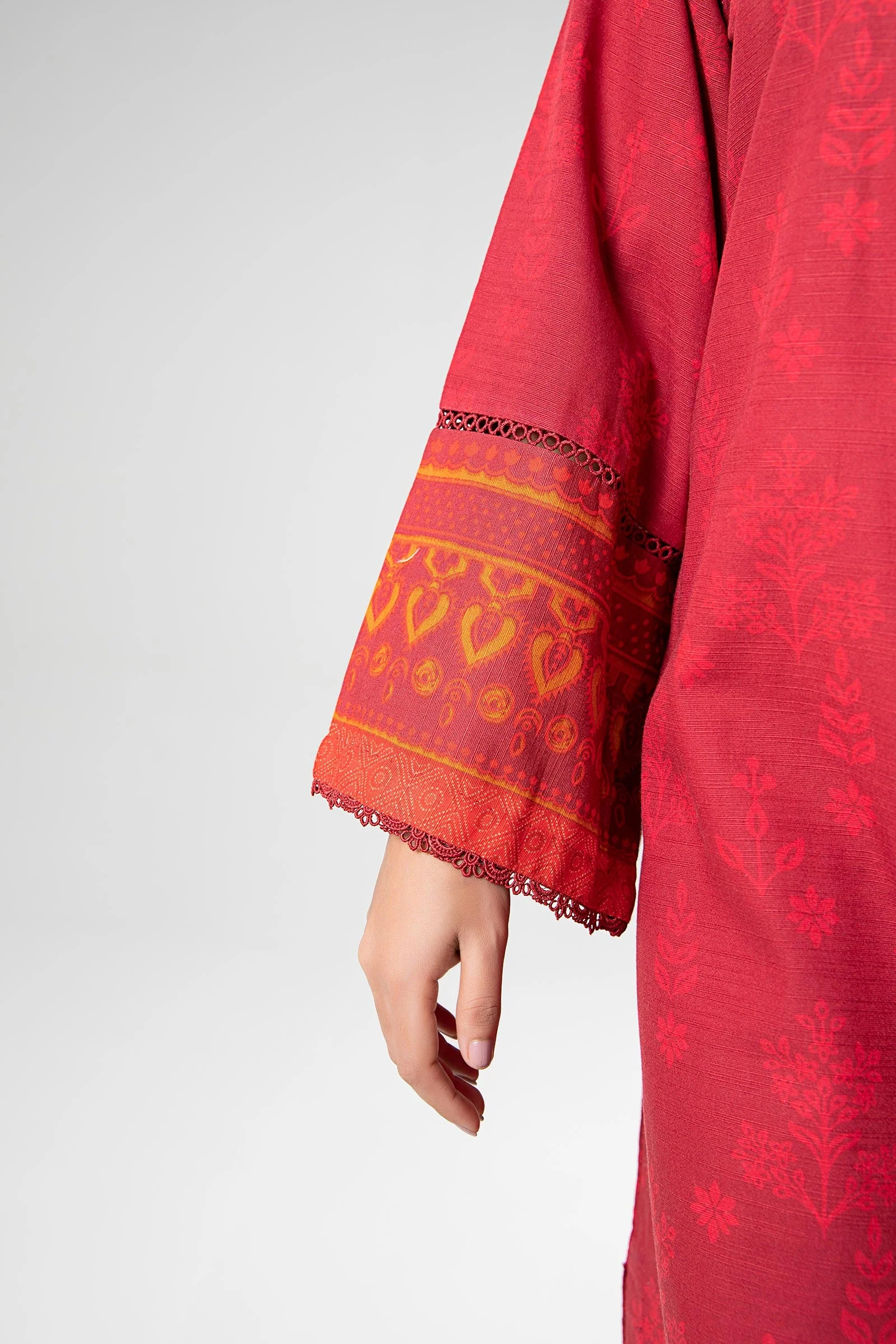 2 Pc Printed Linen Suit - Image 5