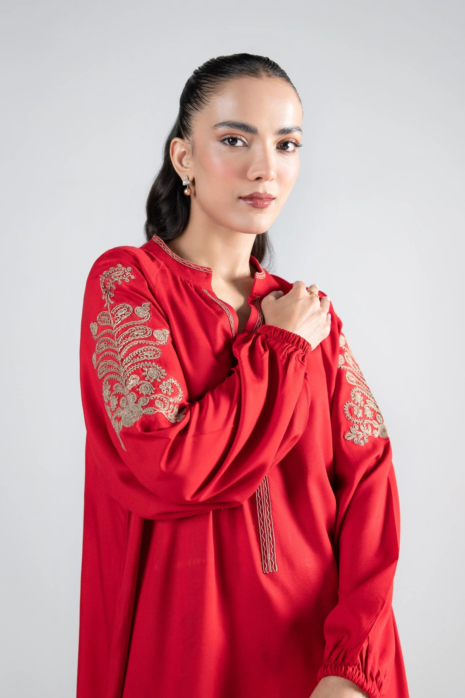 Embroidered Linen Shirt