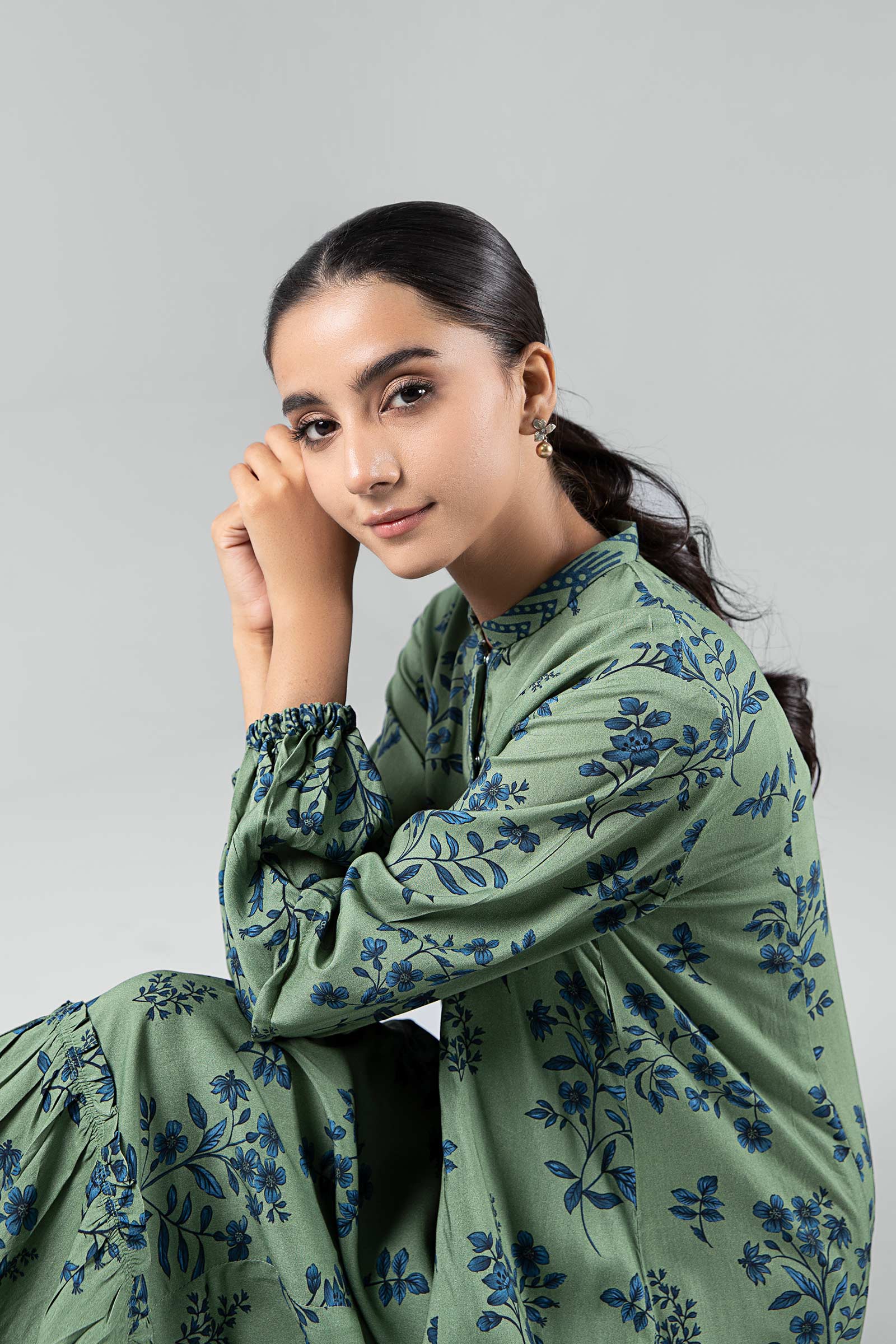 Printed Linen Dress - Image 4