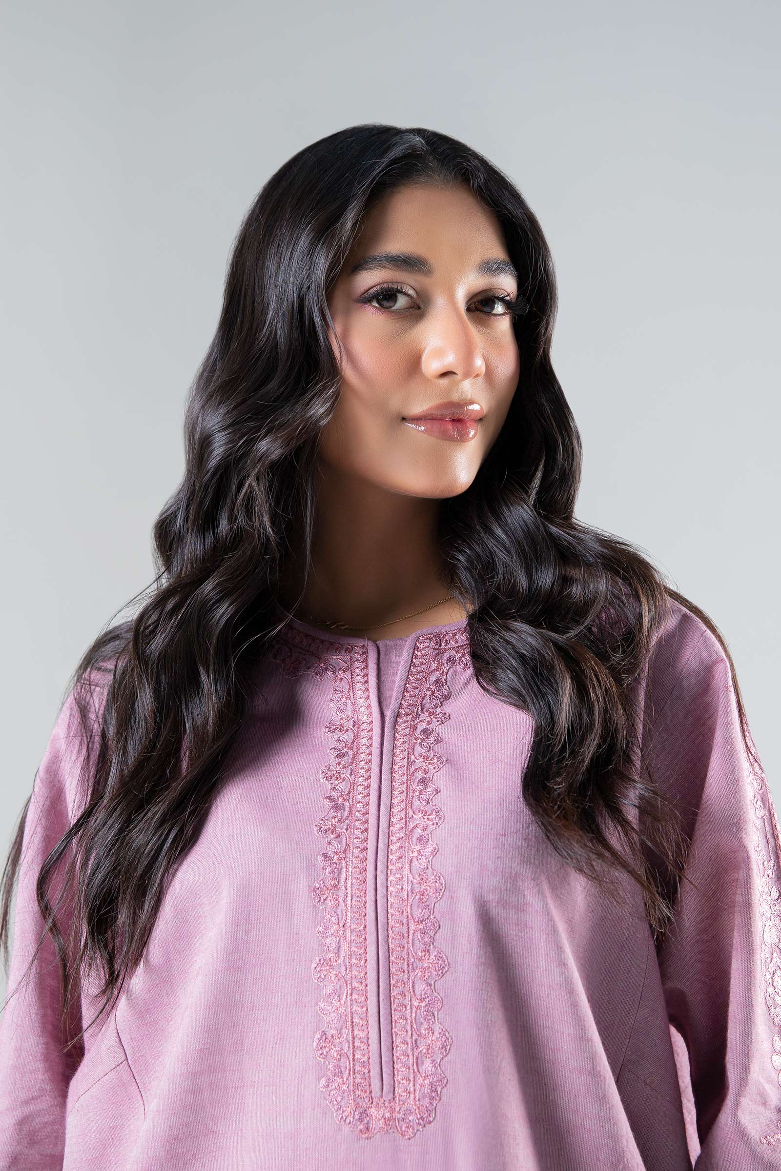 2 Pc Embroidered Yarn Dyed Suit - Image 3
