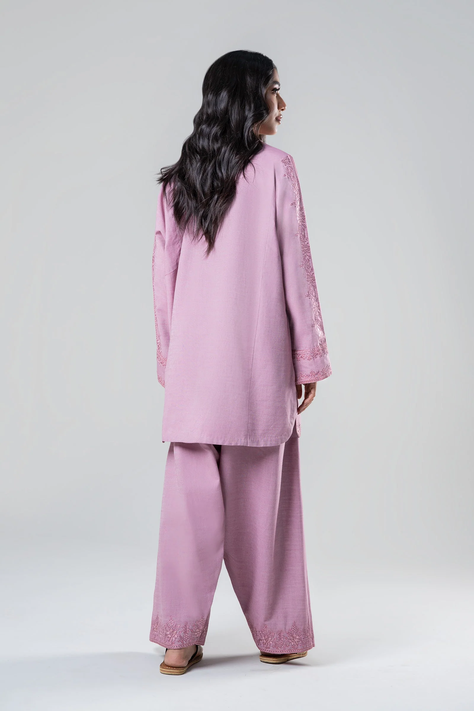 2 Pc Embroidered Yarn Dyed Suit - Image 8