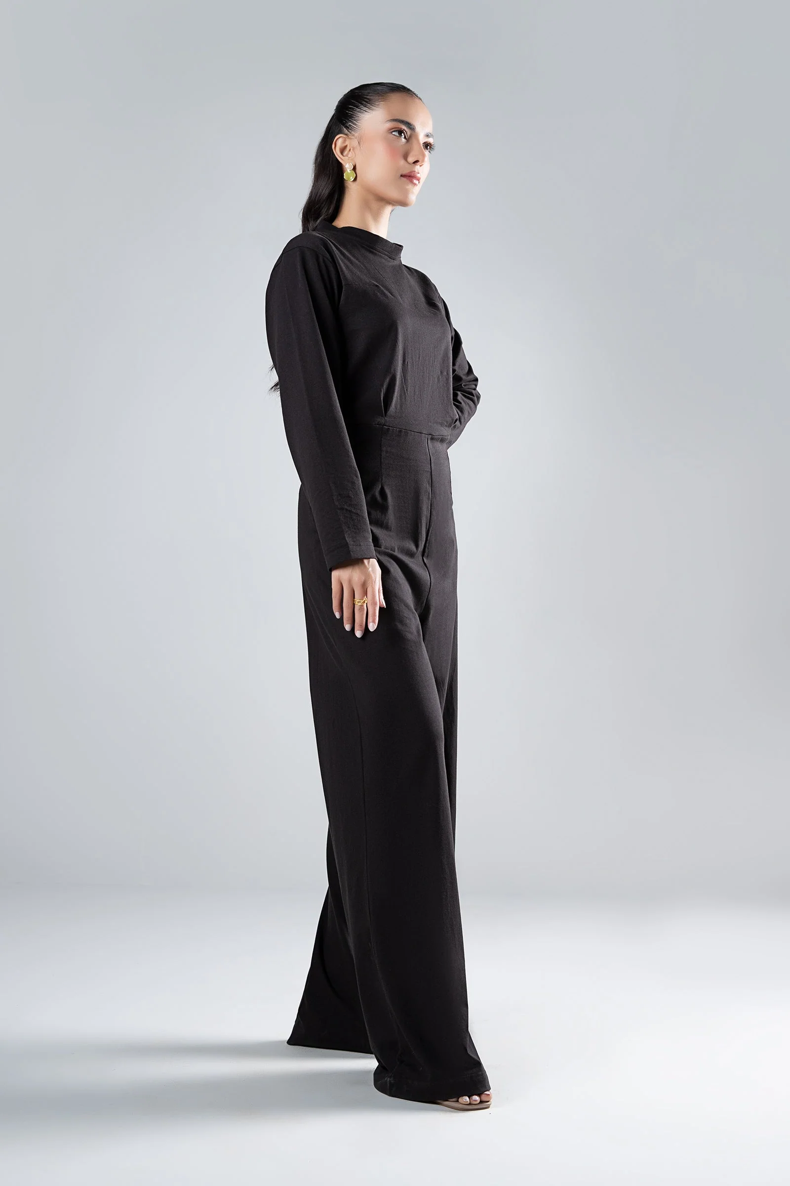 Solid Jersey Jumpsuit - Image 3