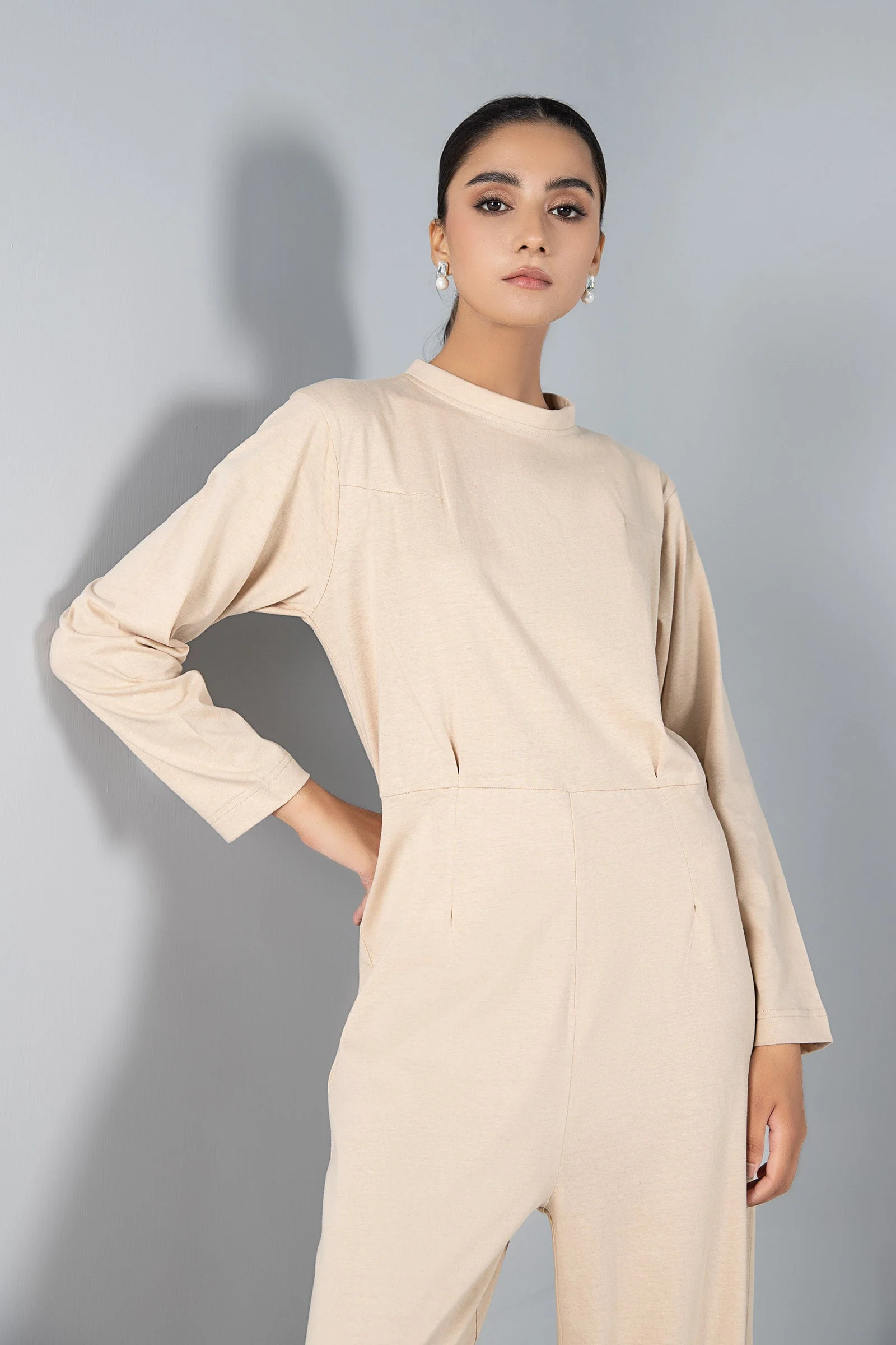Solid Jersey Jumpsuit - Image 2