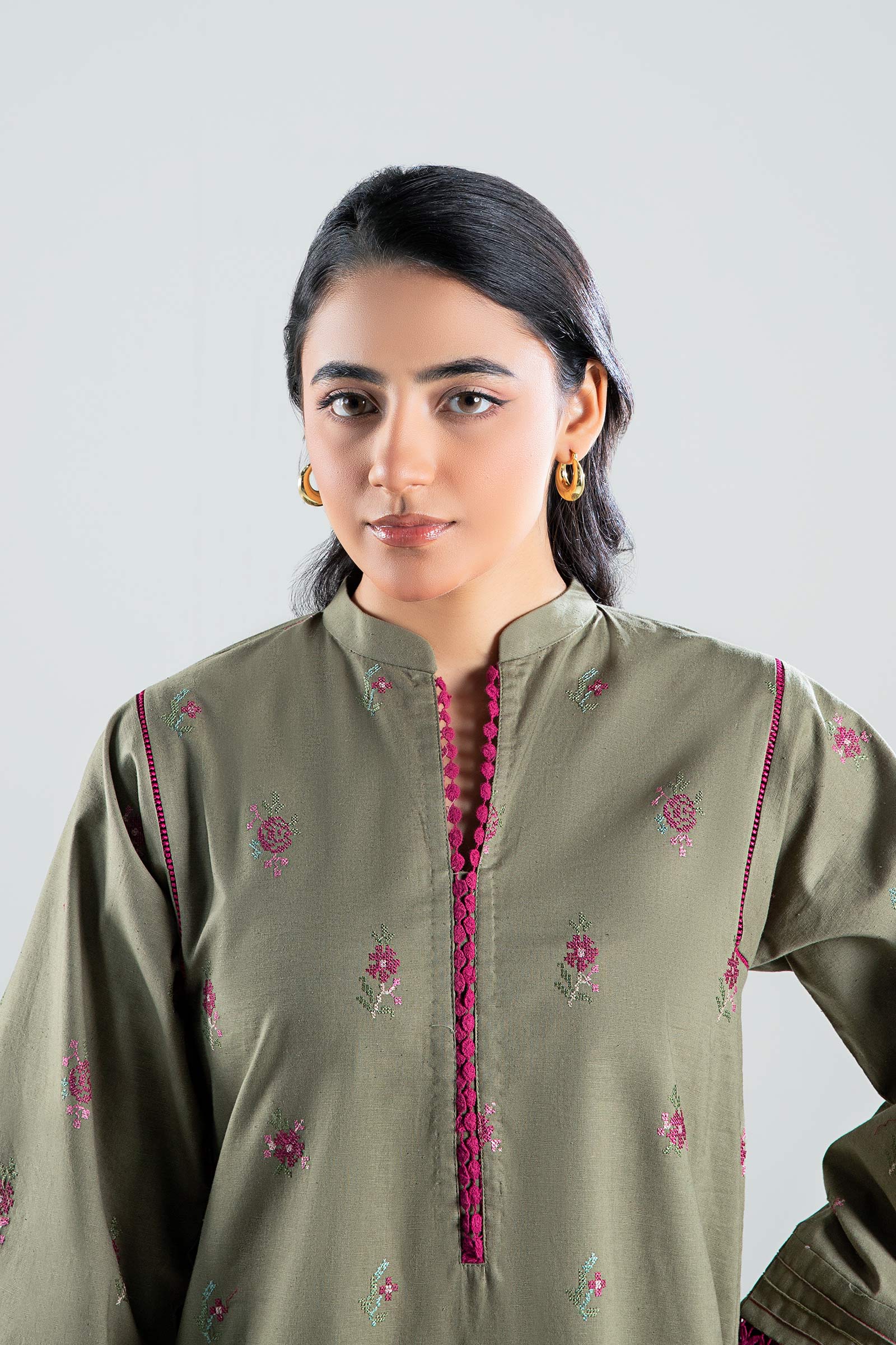 Embroidered Textured Shirt - Image 4
