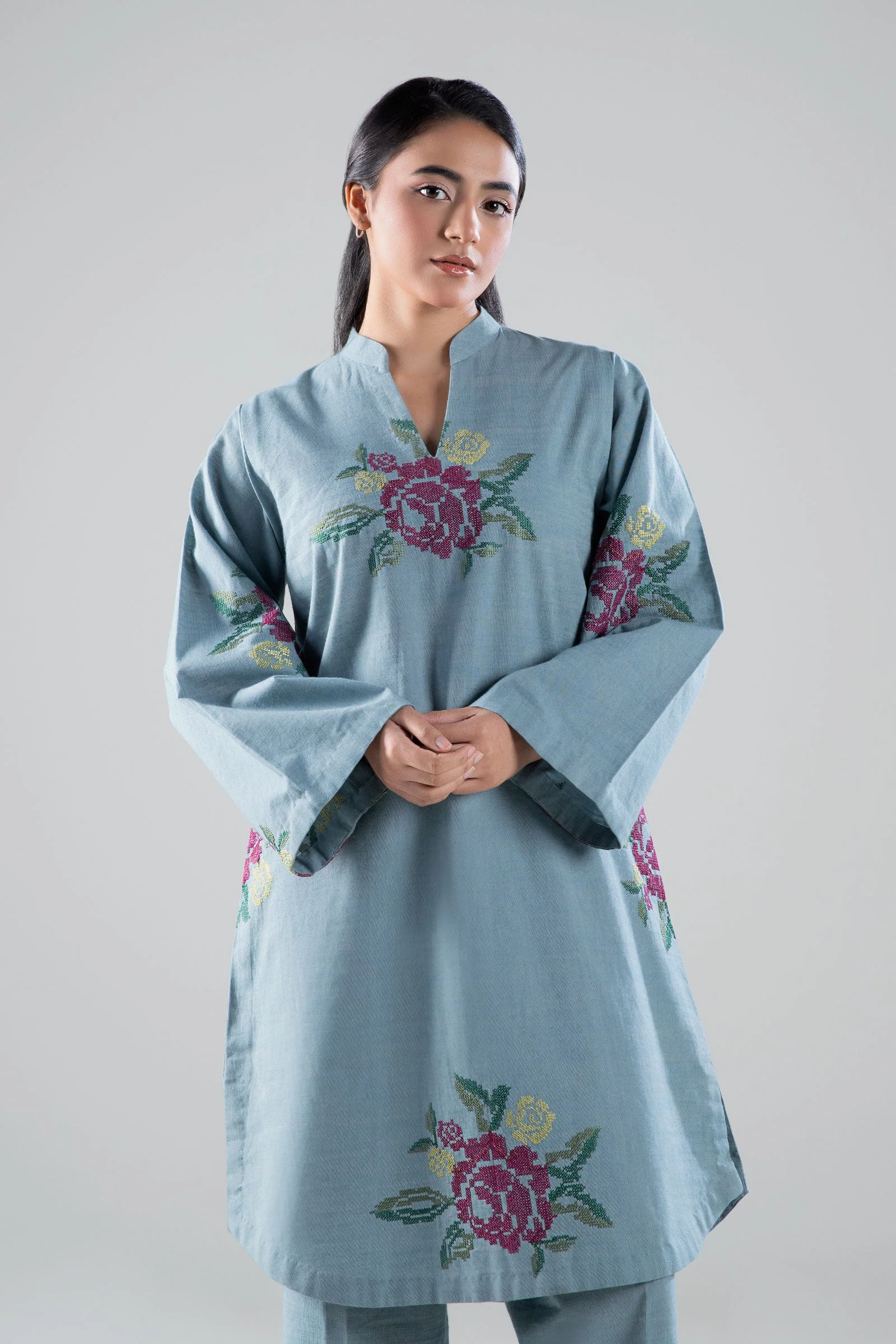 Embroidered Textured Shirt - Image 3