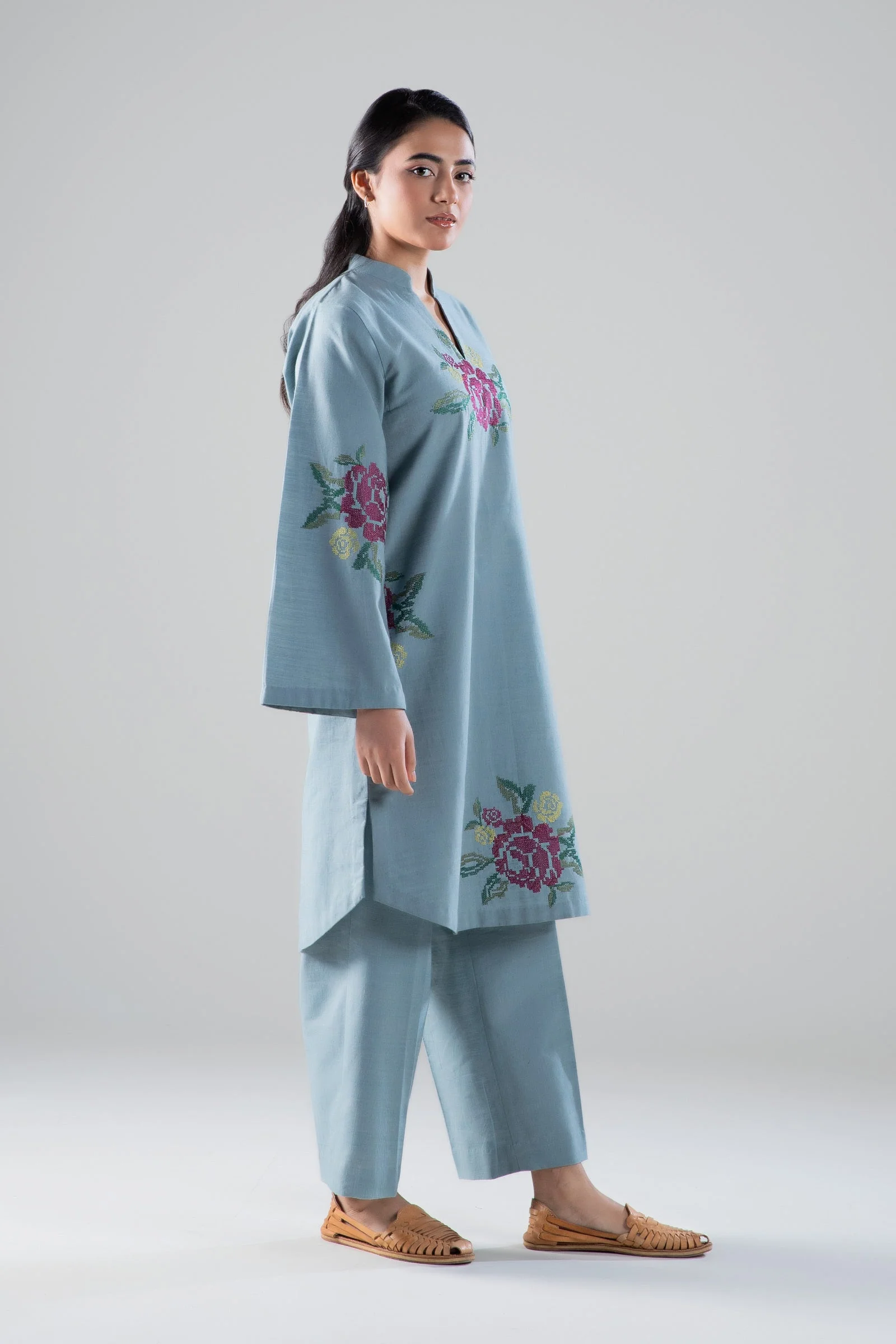 Embroidered Textured Shirt - Image 4