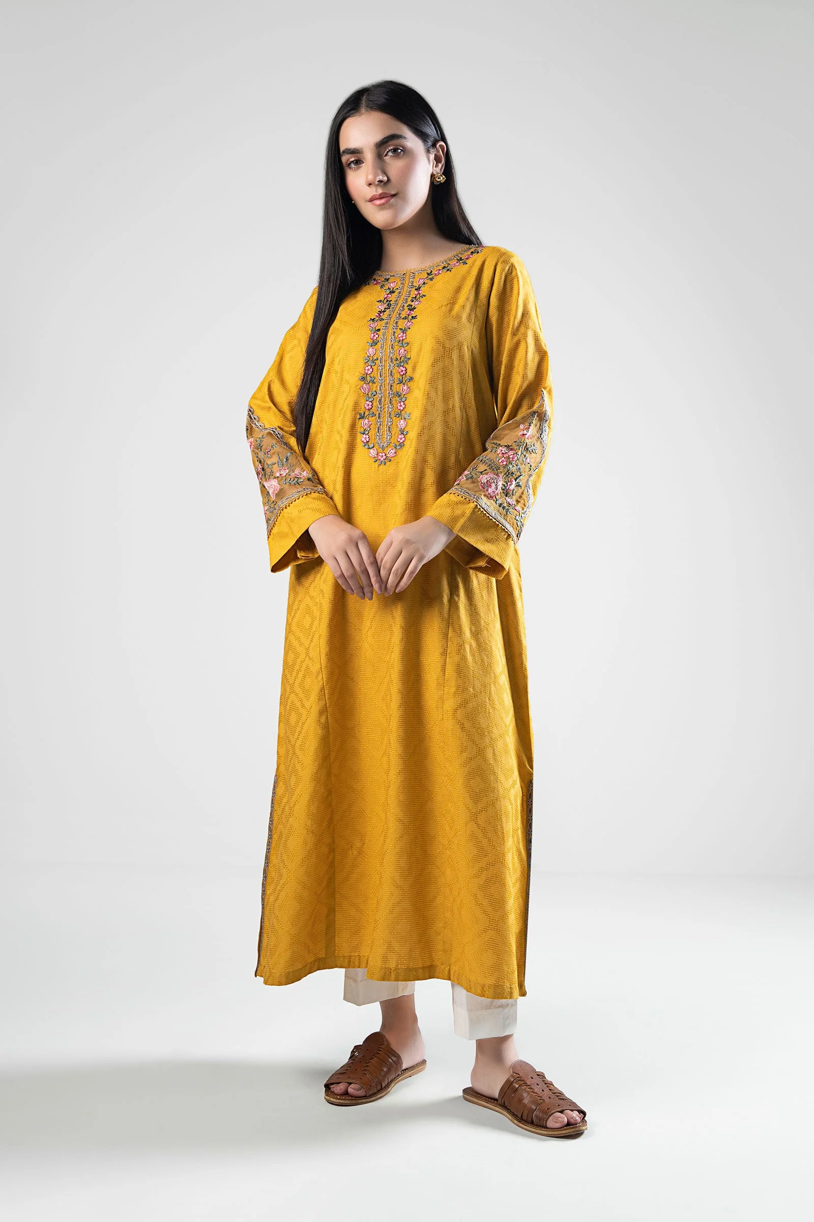 Embroidered Textured Shirt - Image 2