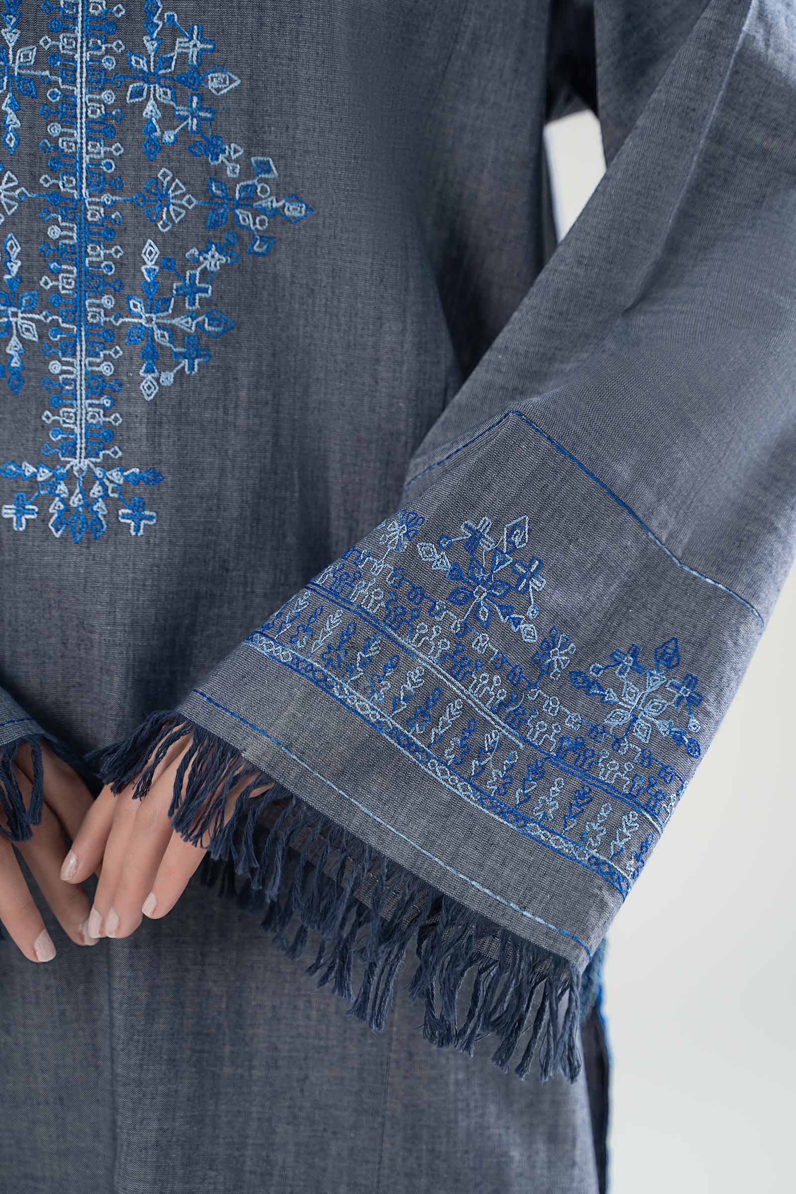 Embroidered Yarn Dyed Shirt - Image 3