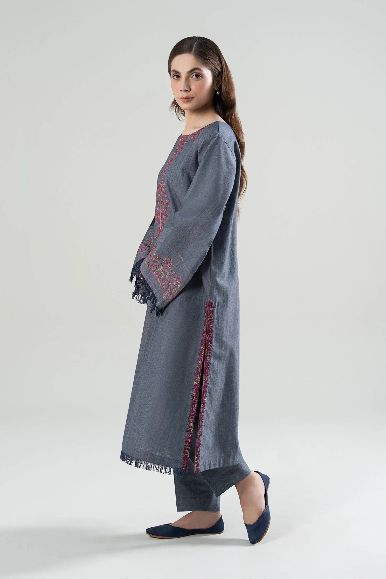 Embroidered Yarn Dyed Shirt - Image 4