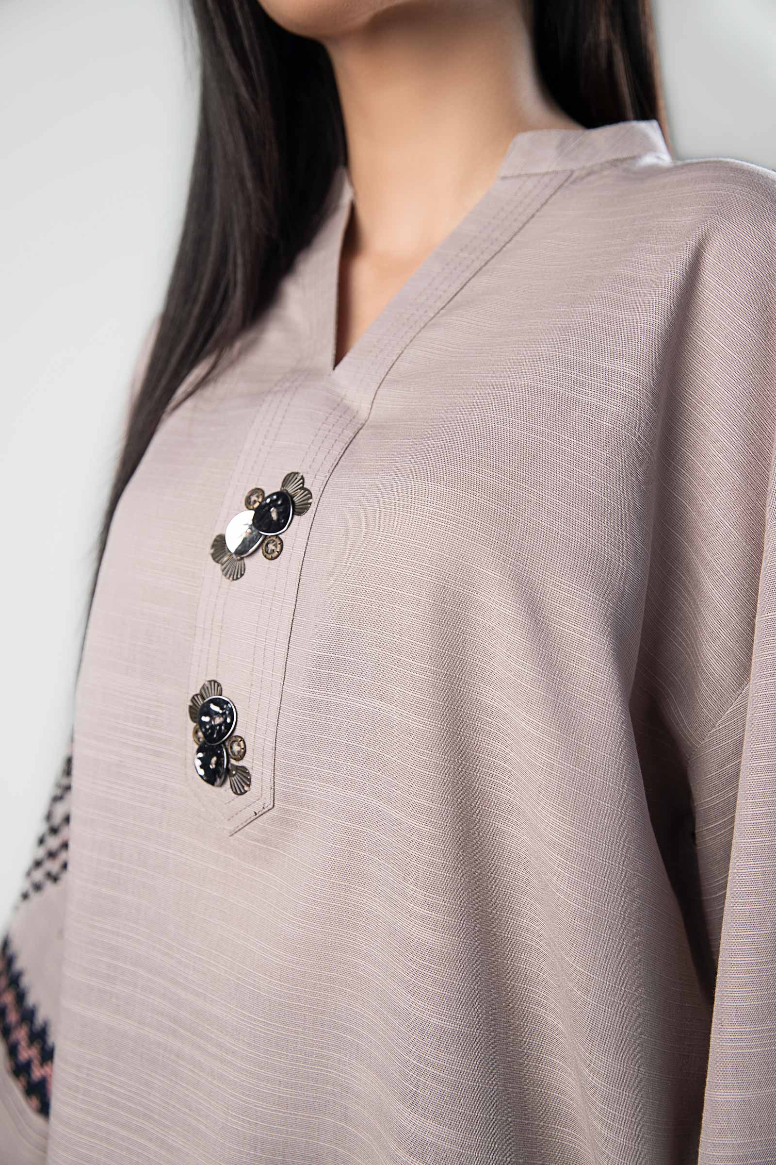 Embroidered Khaddar Shirt - Image 5