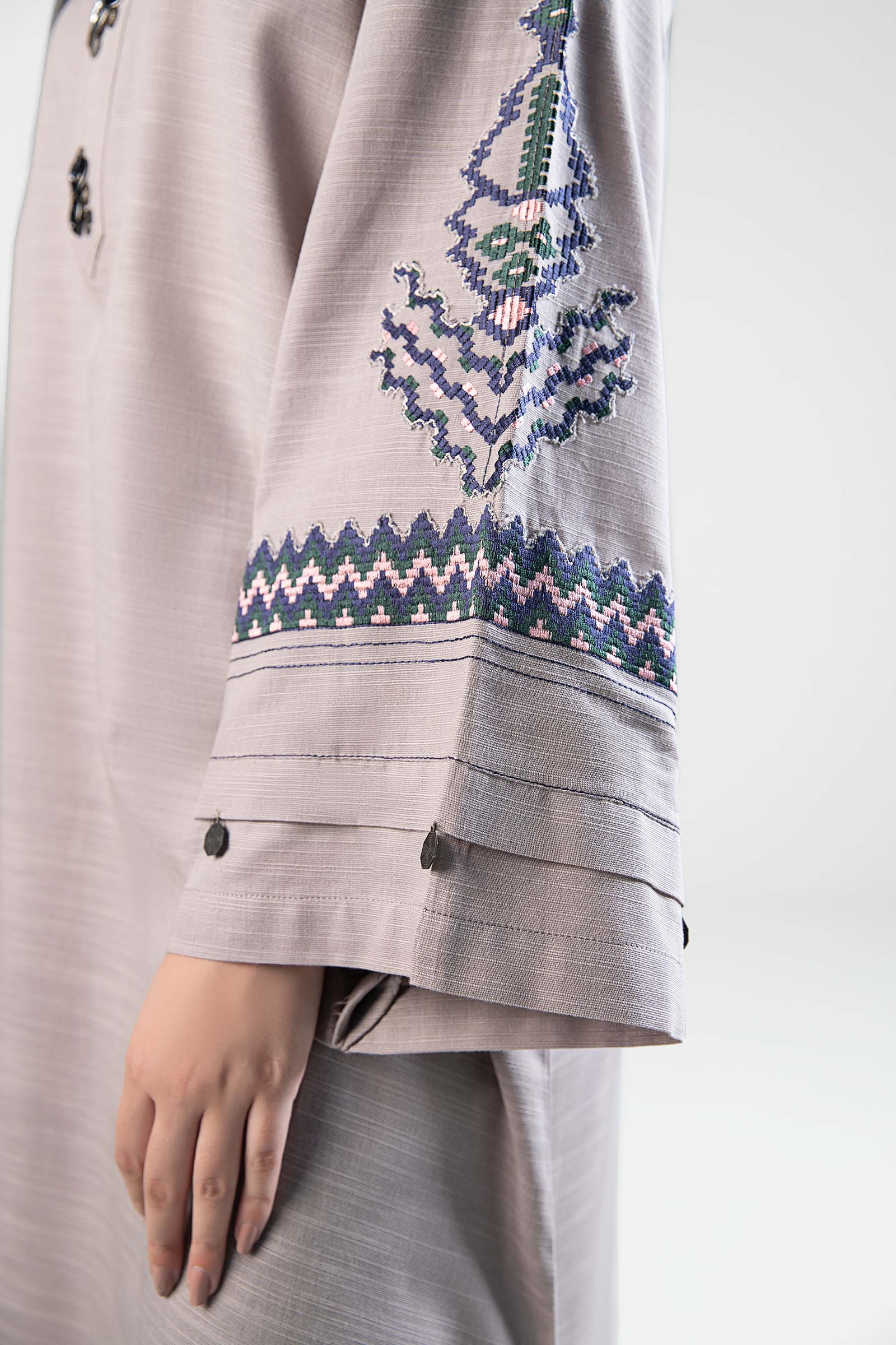 Embroidered Khaddar Shirt - Image 6