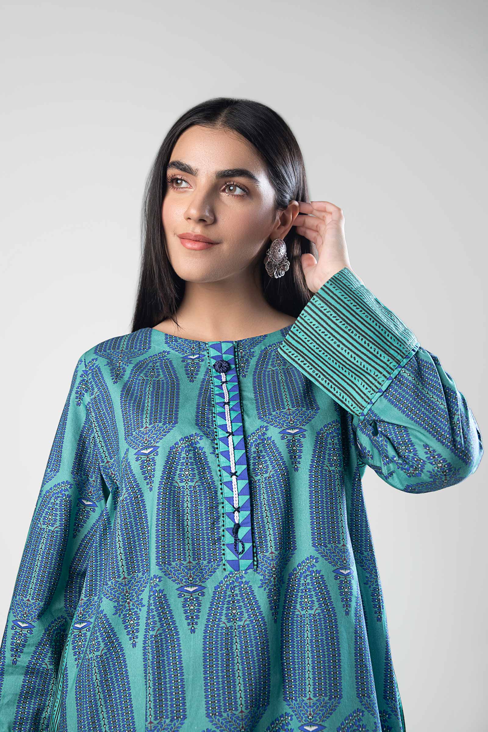 Printed Cambric Shirt