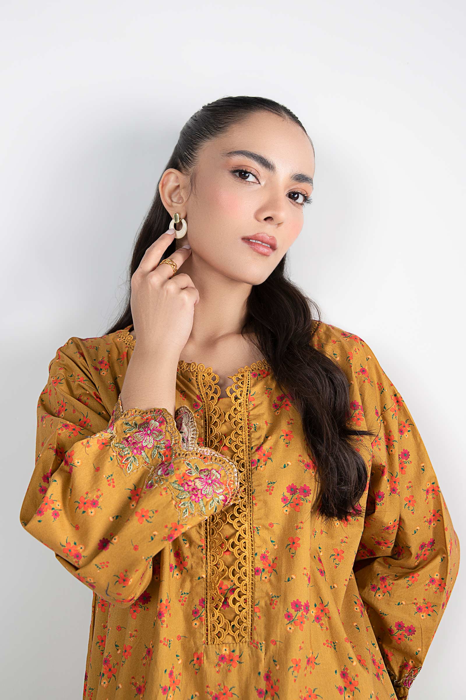 2 Pc Printed Cambric Suit - Image 2