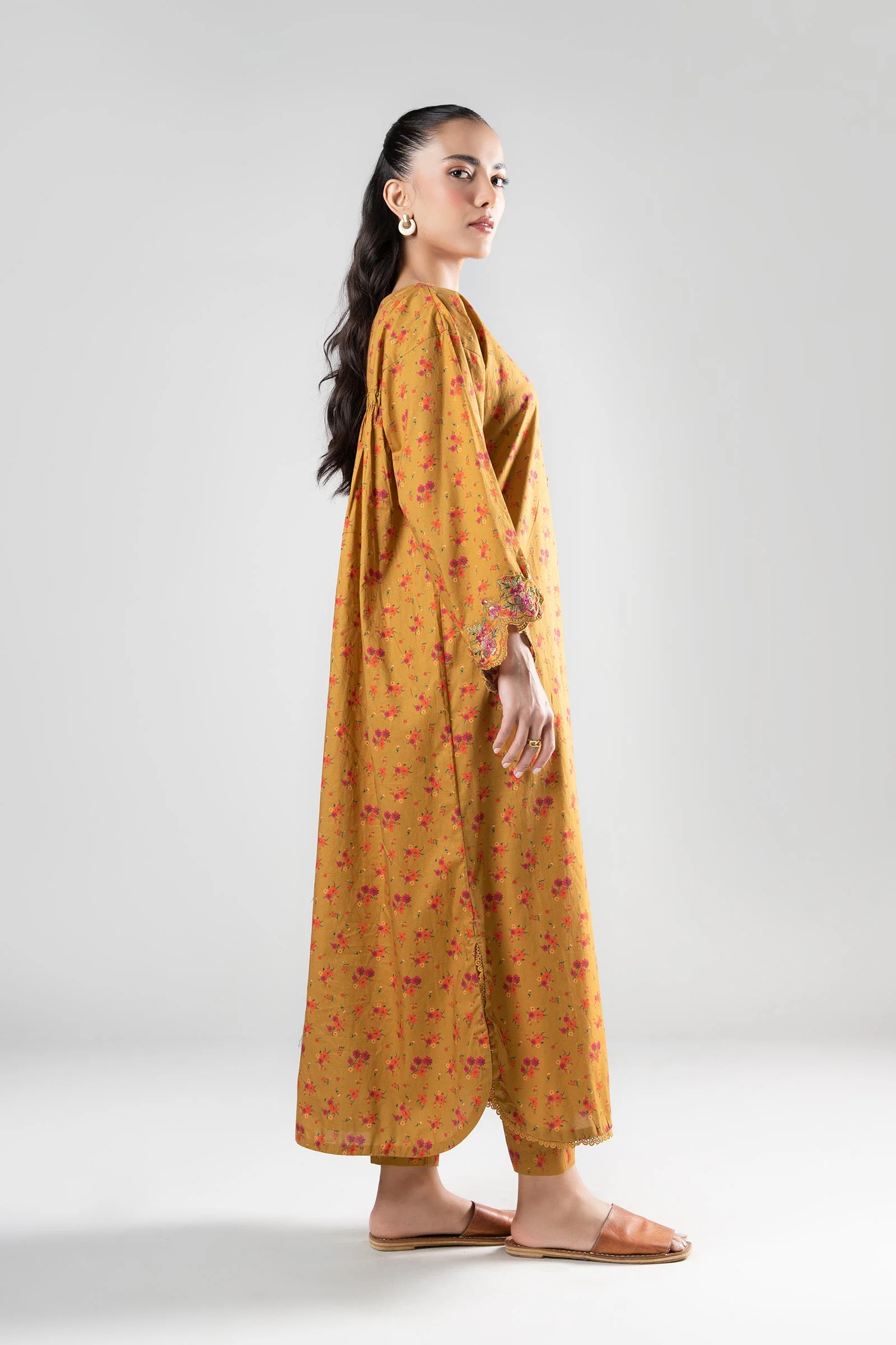 2 Pc Printed Cambric Suit - Image 6