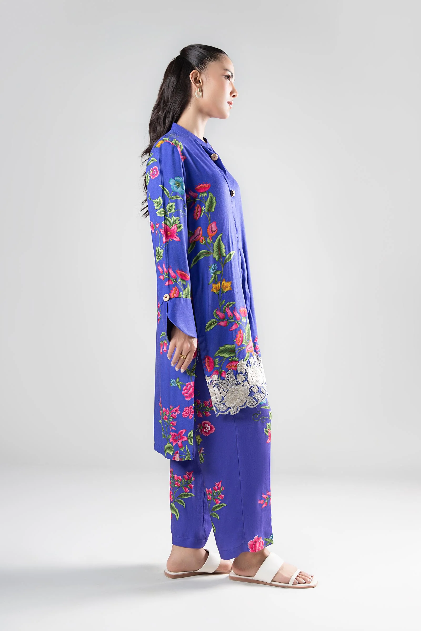 2 Pc Printed Cambric Suit - Image 5