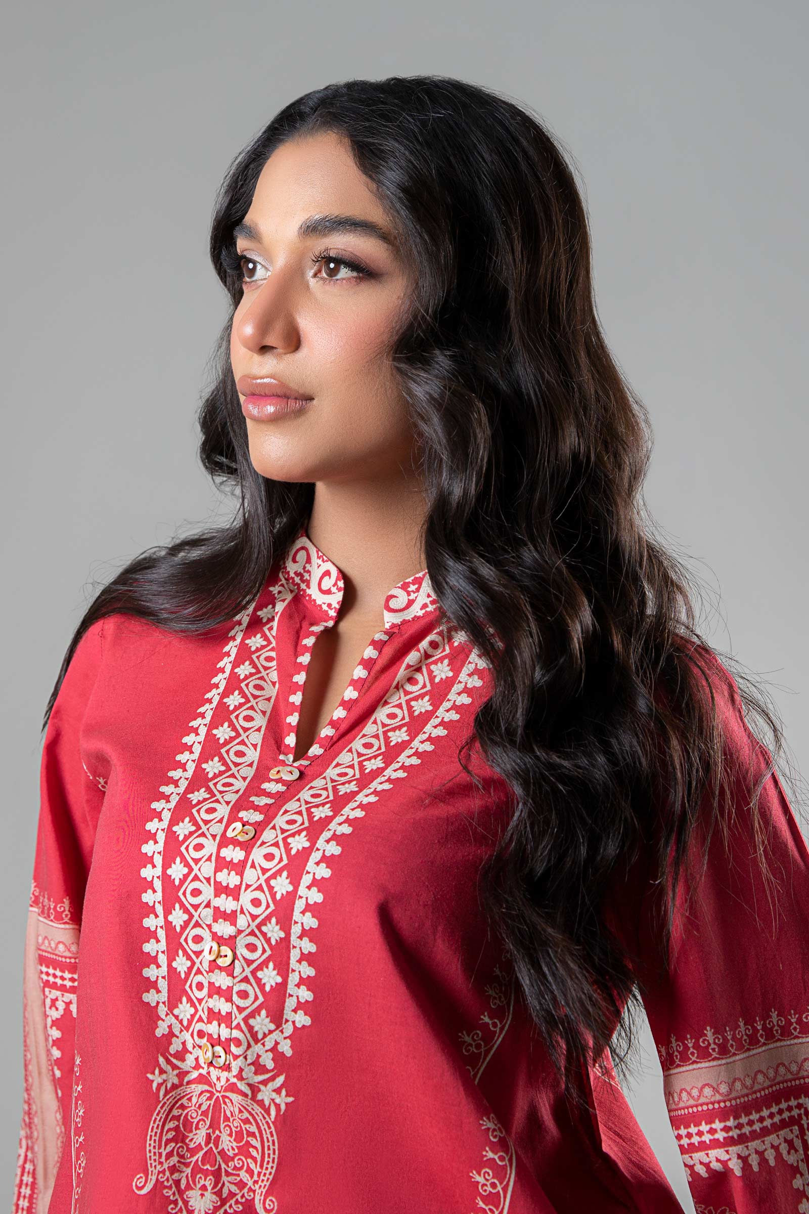 2 Pc Printed Cambric Suit - Image 2