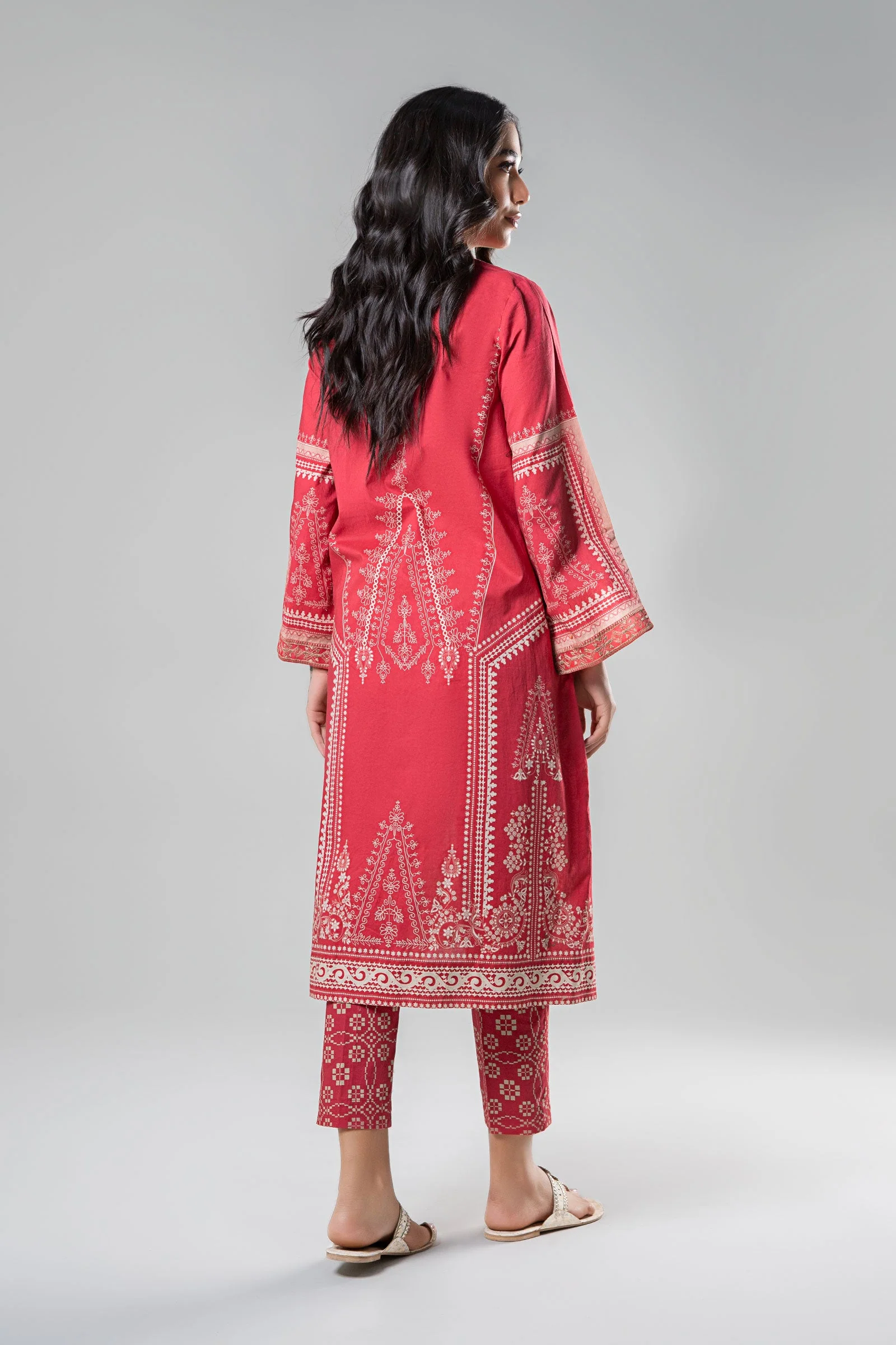 2 Pc Printed Cambric Suit - Image 6
