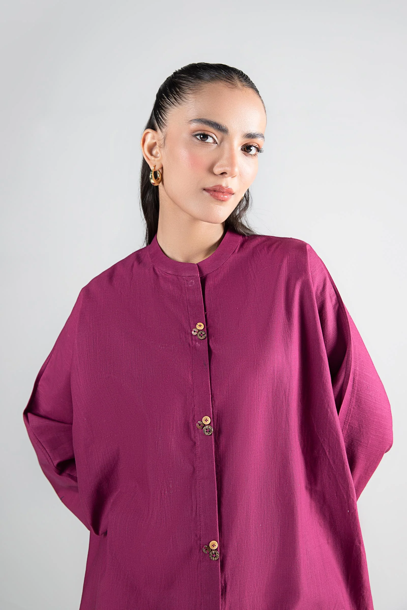 2 Pc Dyed Khaddar Suit - Image 2