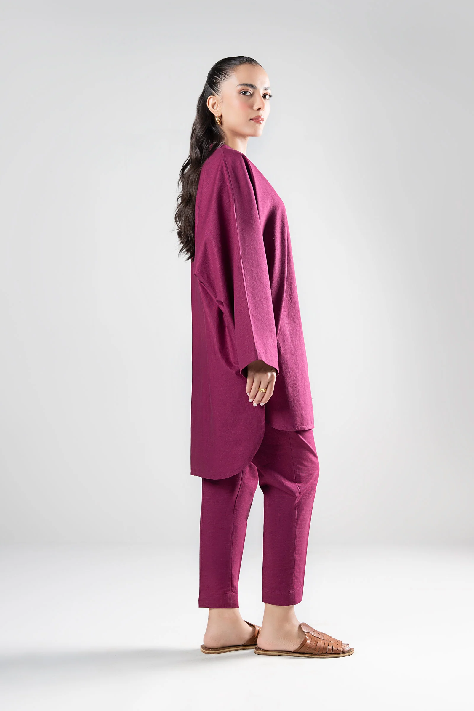 2 Pc Dyed Khaddar Suit - Image 4