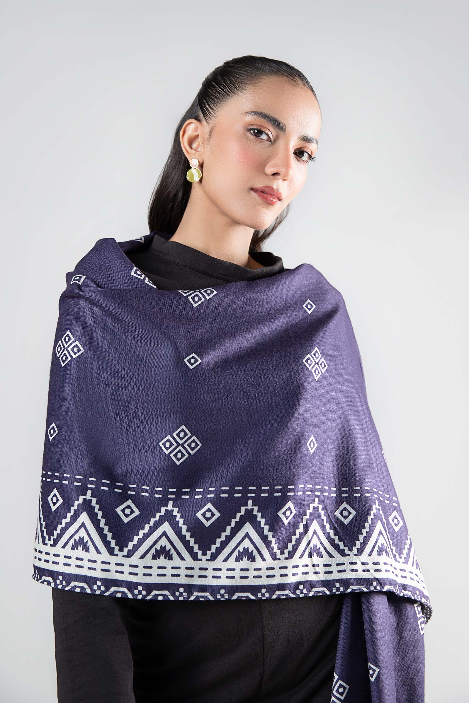 Printed Twill Shawl