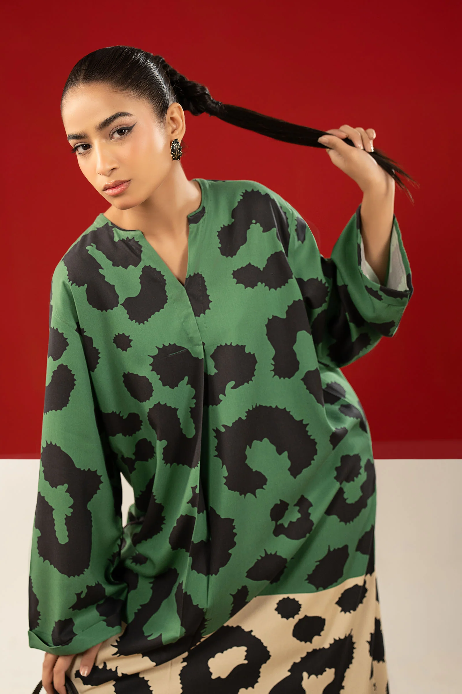 2 Pc Printed Twill Suit - Image 2