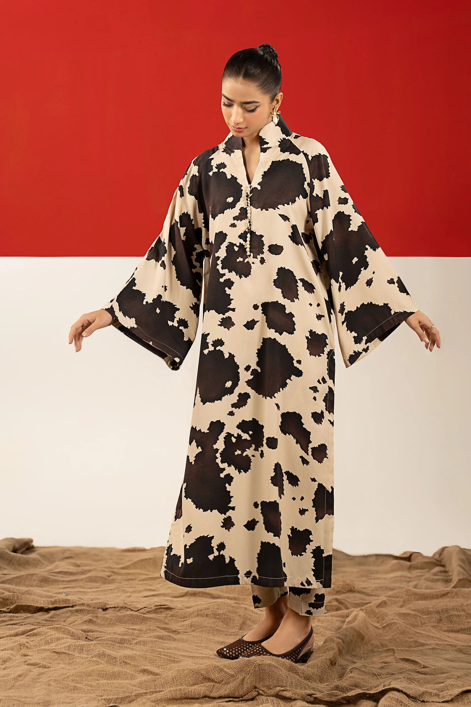 2 Pc Printed Twill Suit - Image 4