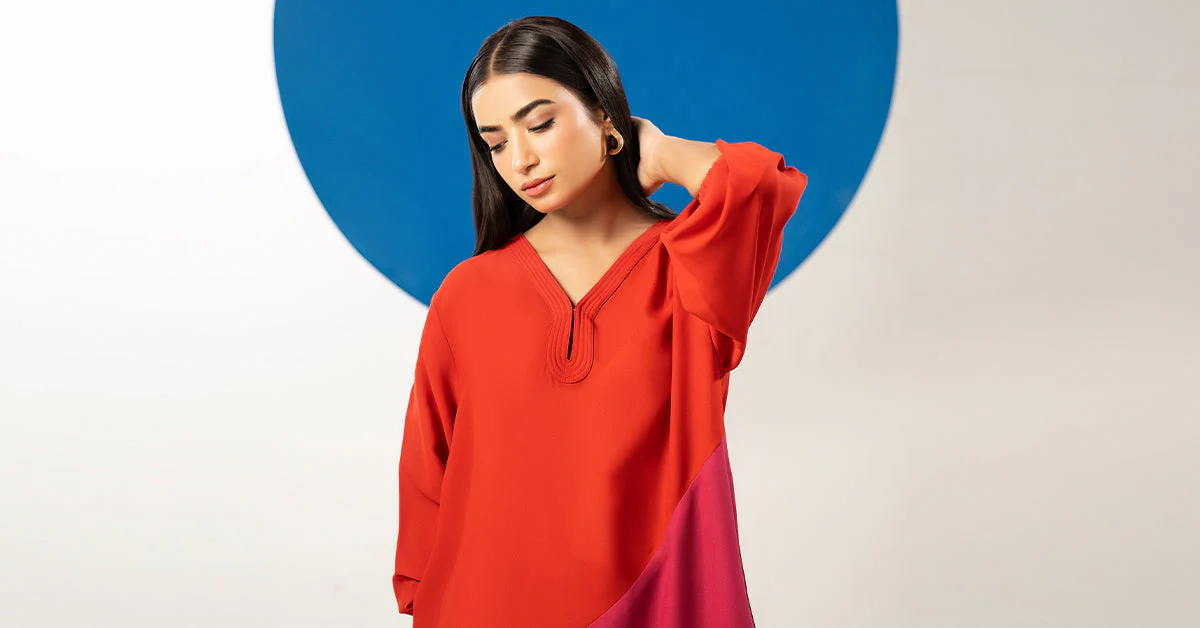 2 Pc Dyed Georgette Suit - Image 8