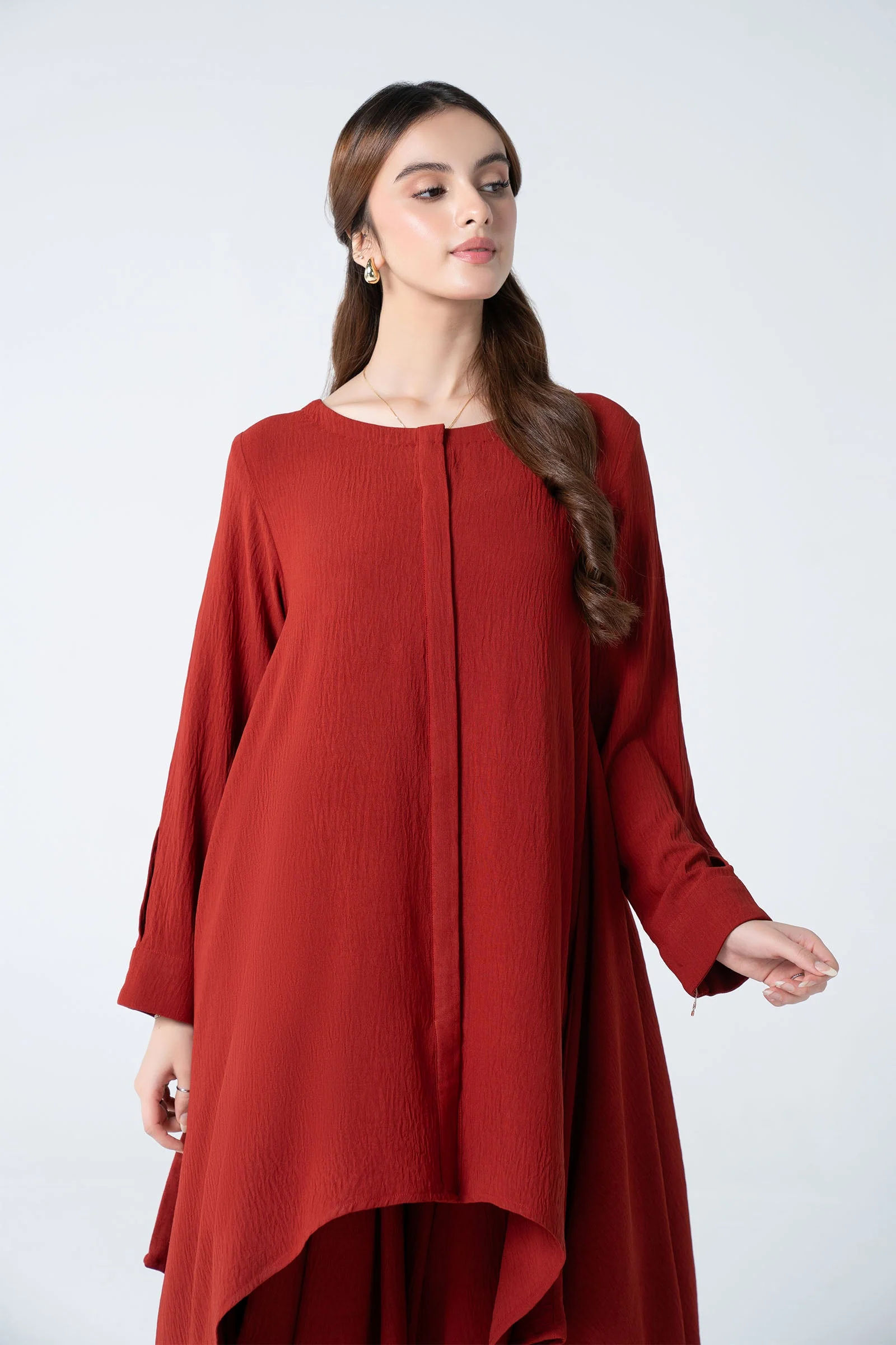 2 Pc Dyed Georgette Suit - Image 2