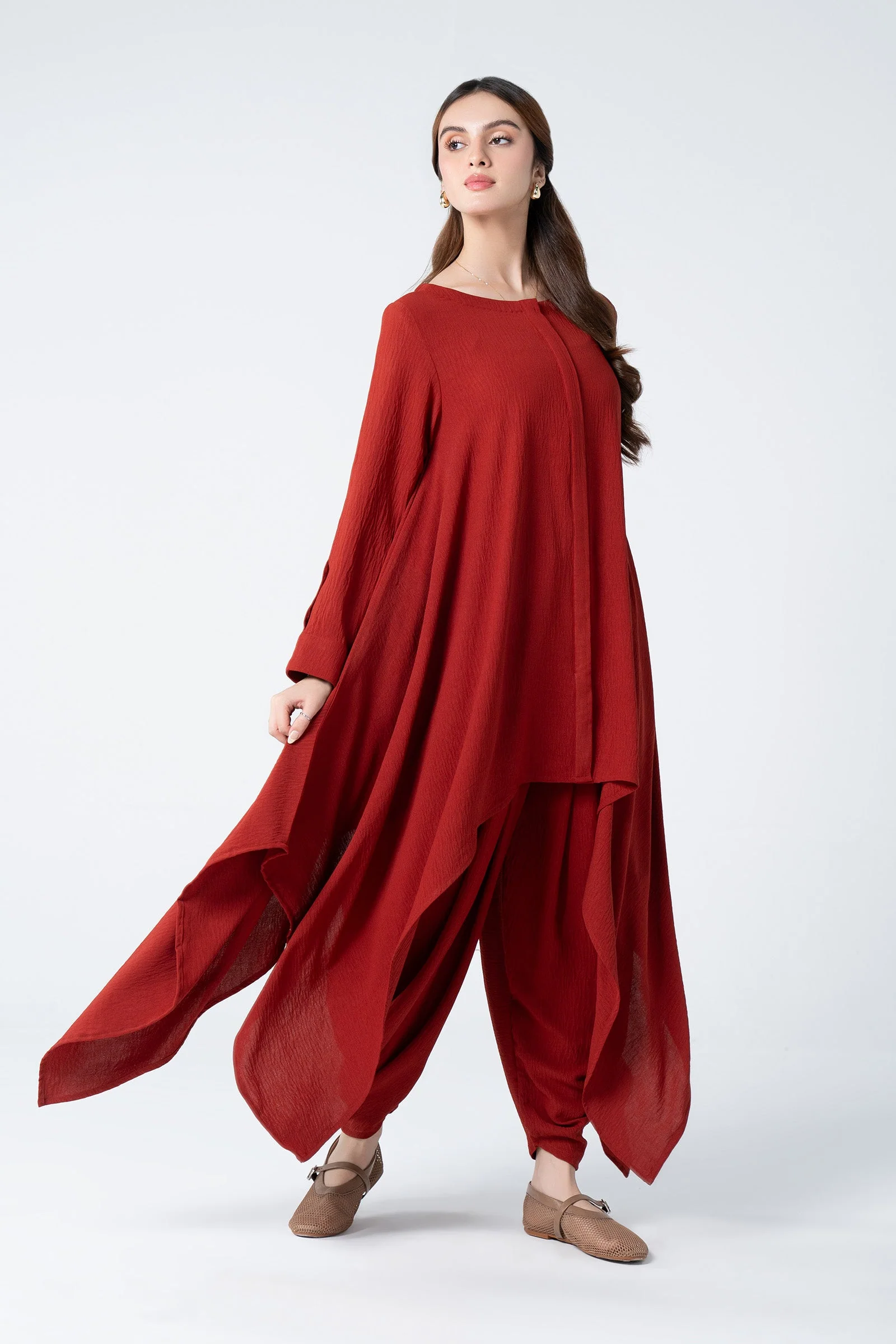 2 Pc Dyed Georgette Suit - Image 6
