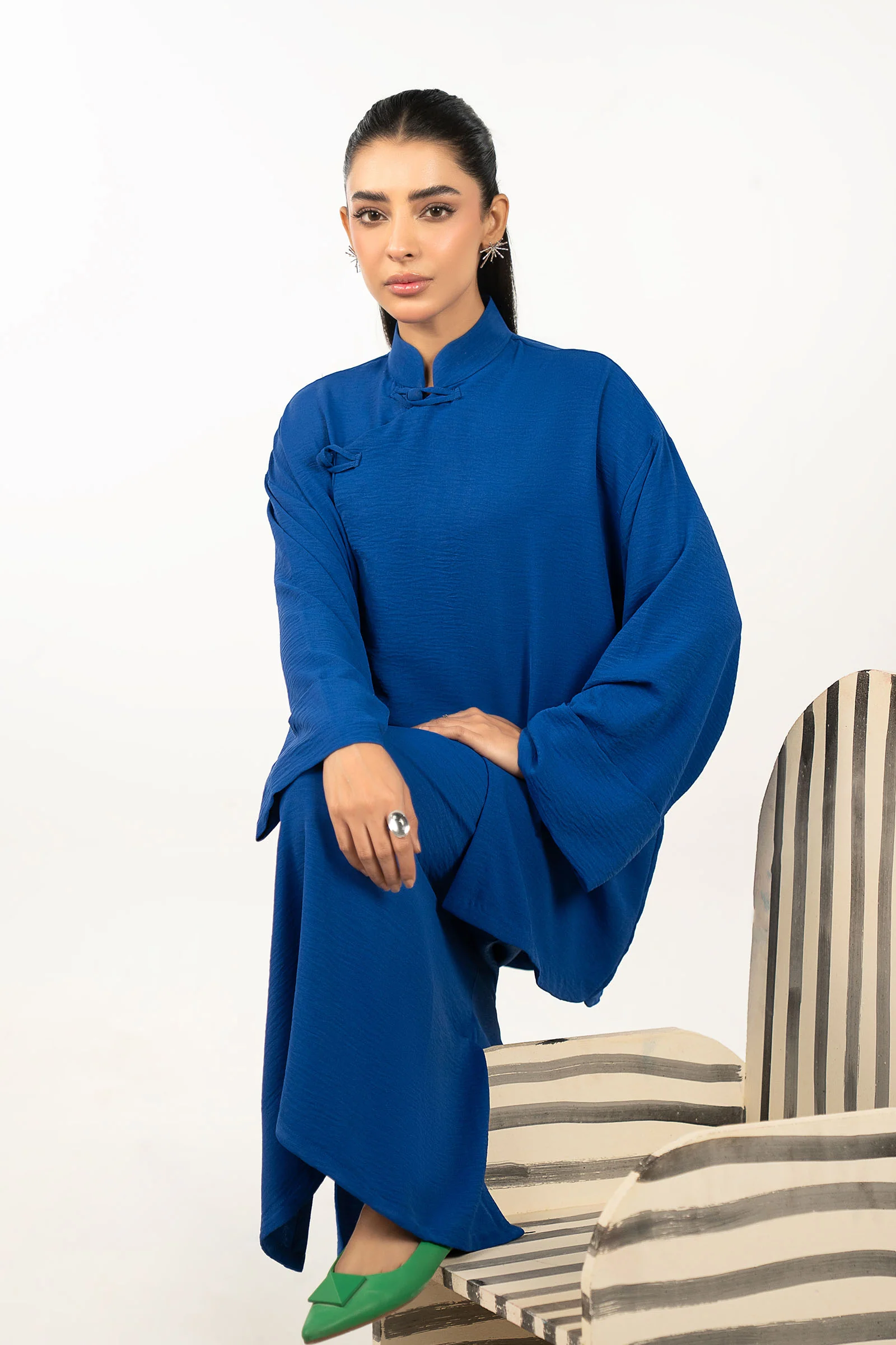 2 Pc Dyed Poly Viscose Suit - Image 2