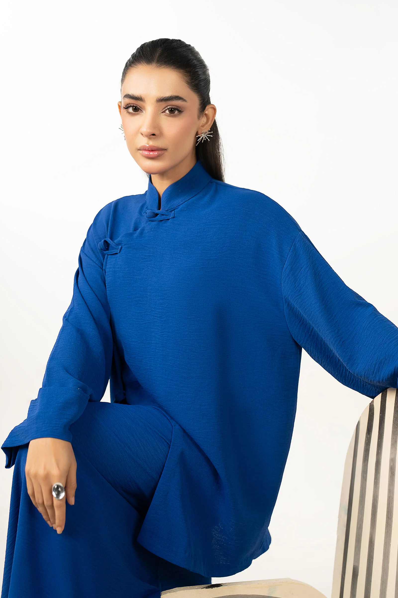 2 Pc Dyed Poly Viscose Suit - Image 4
