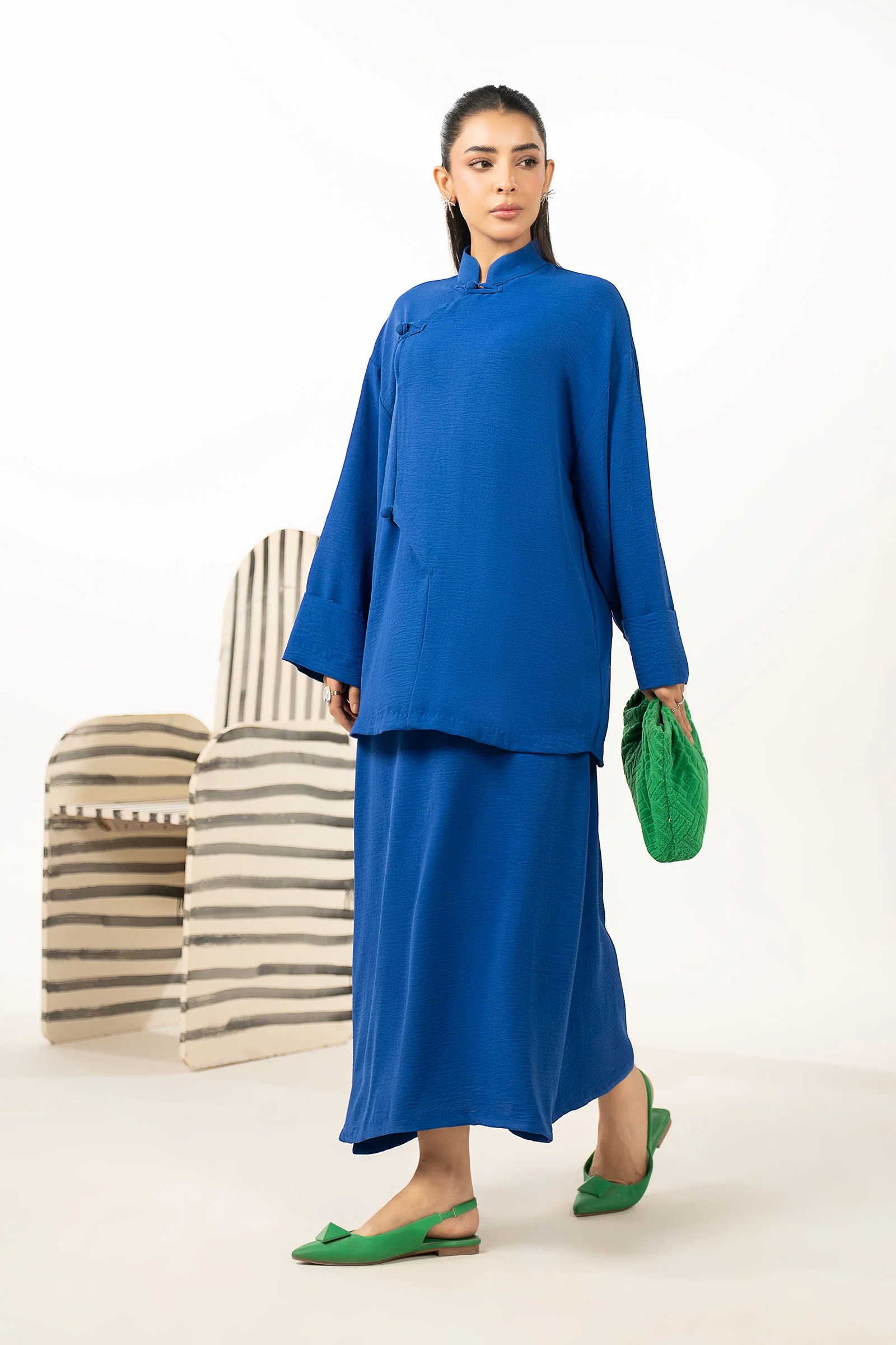 2 Pc Dyed Poly Viscose Suit - Image 7