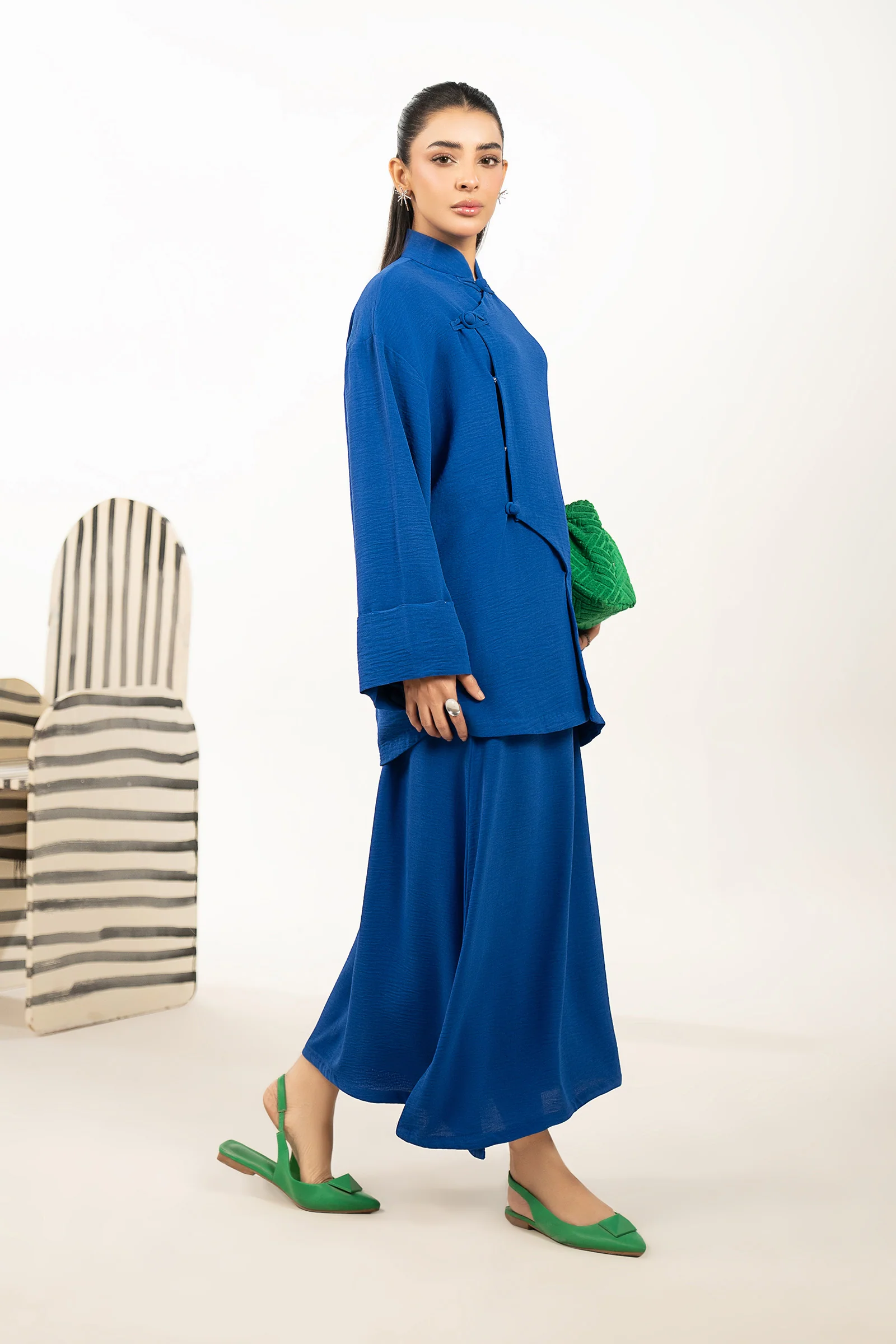 2 Pc Dyed Poly Viscose Suit - Image 8