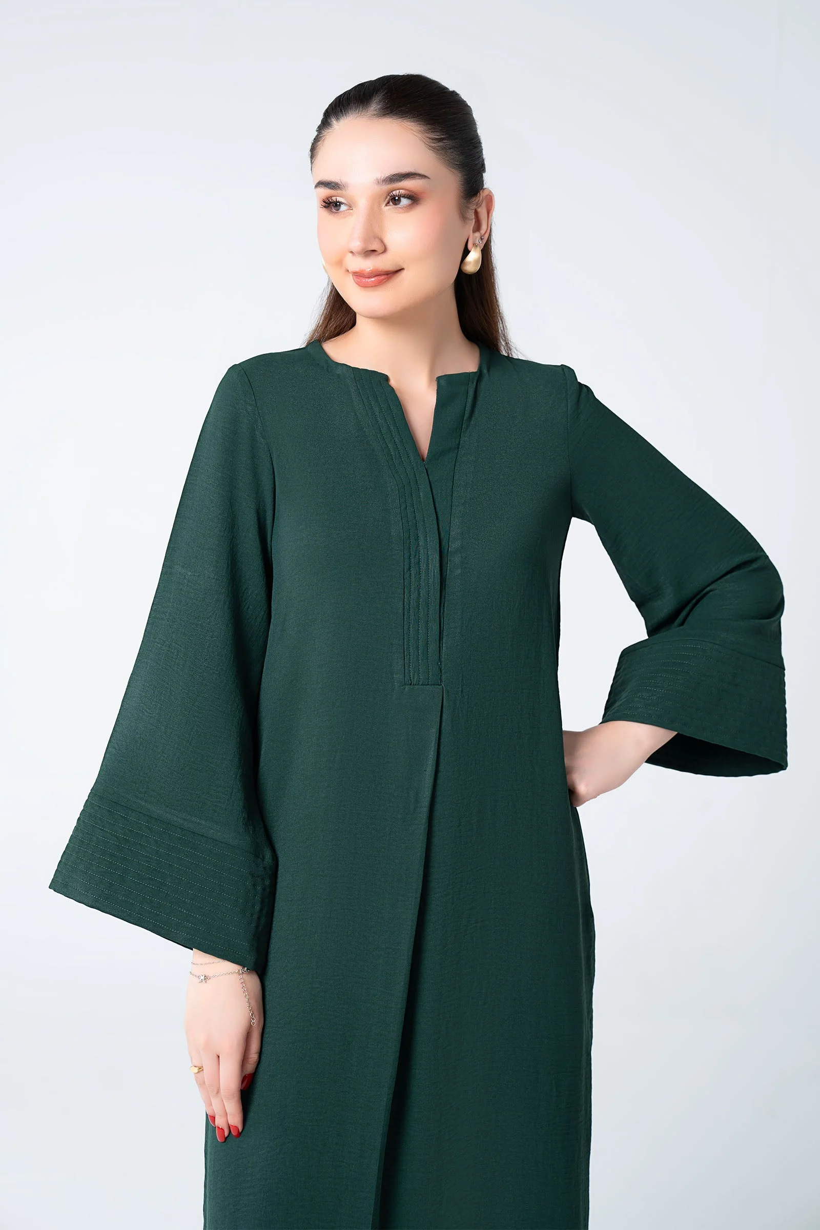 2 Pc Dyed Georgette Suit - Image 2