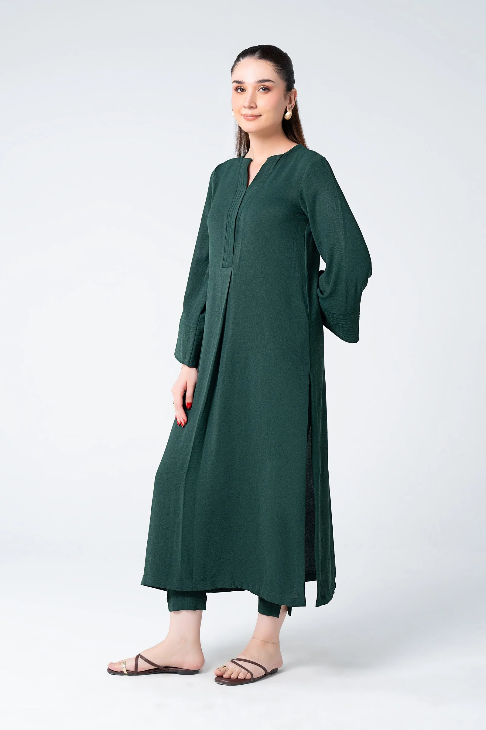 2 Pc Dyed Georgette Suit - Image 5