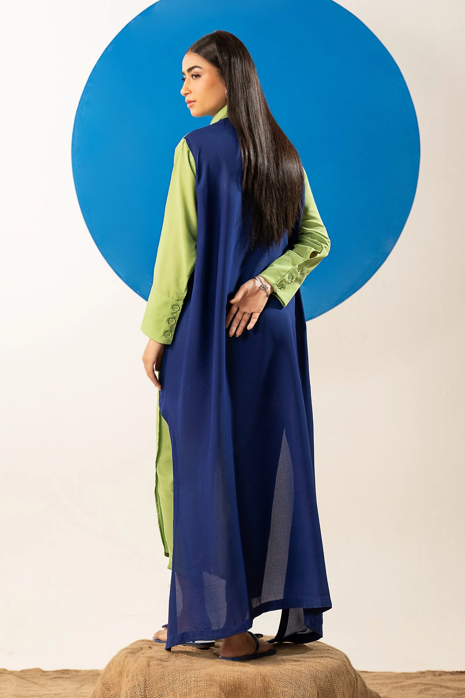 2 Pc Dyed Georgette Suit - Image 7