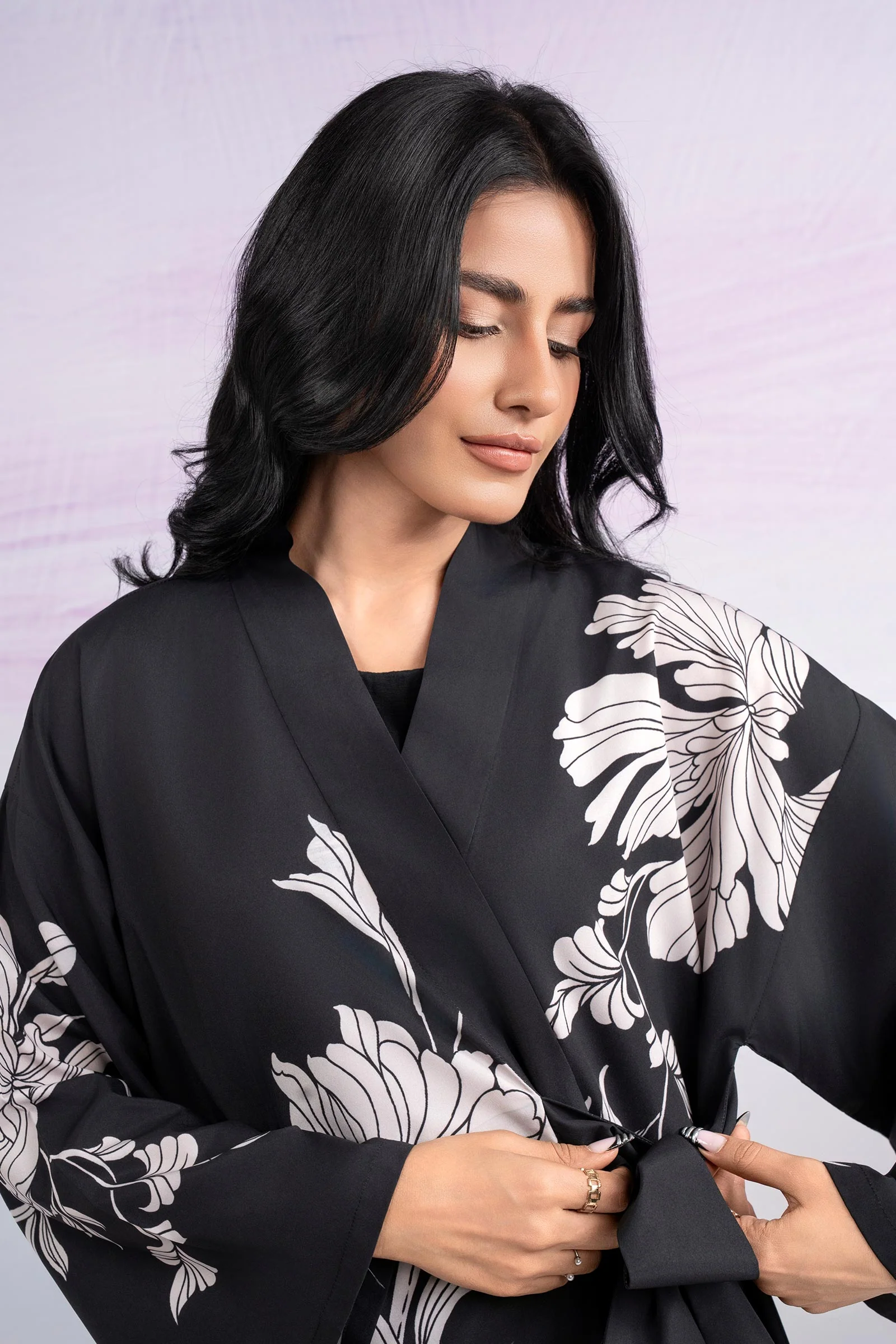2 Pc Printed Crepe Suit - Image 2