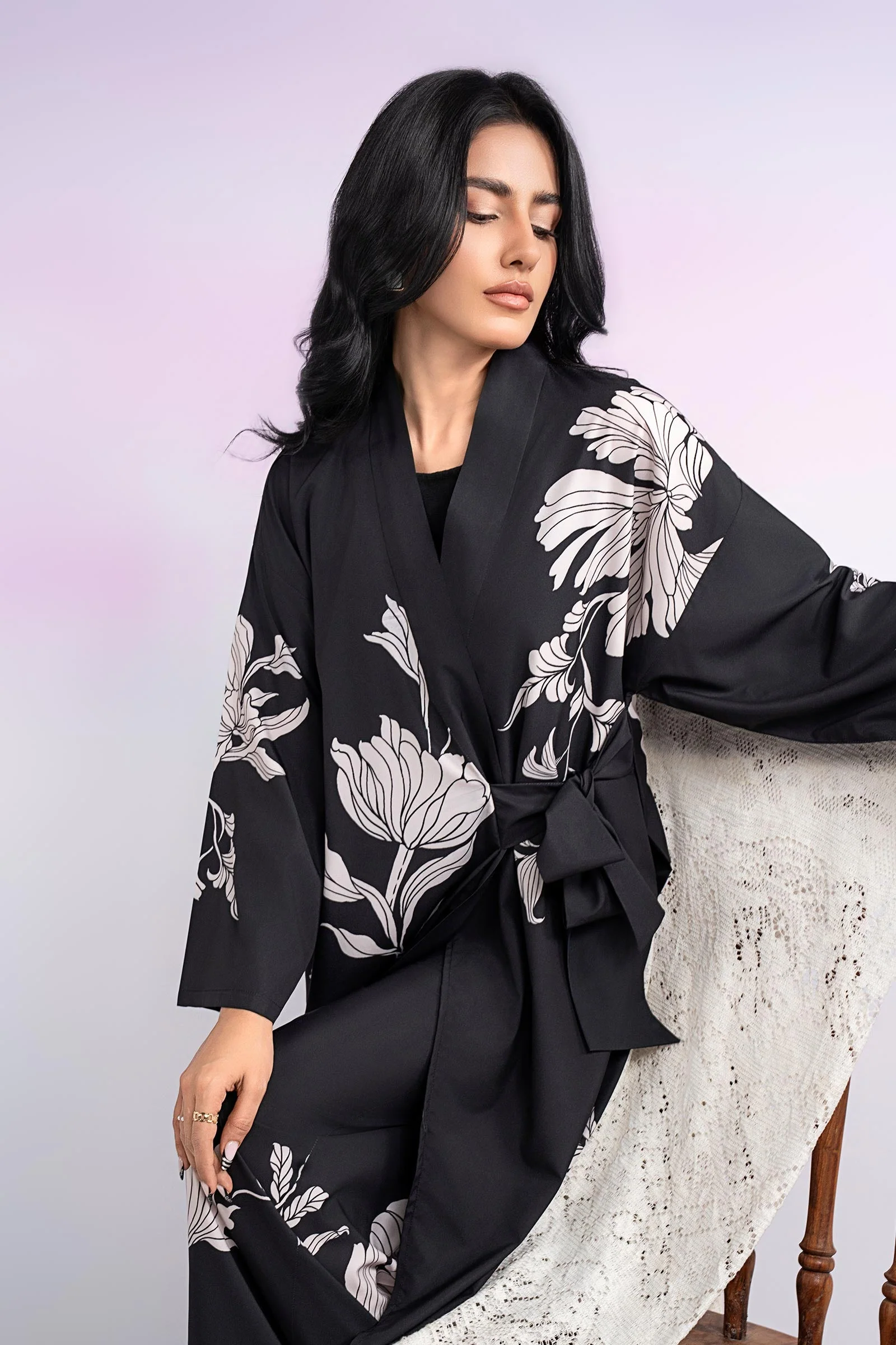2 Pc Printed Crepe Suit - Image 3