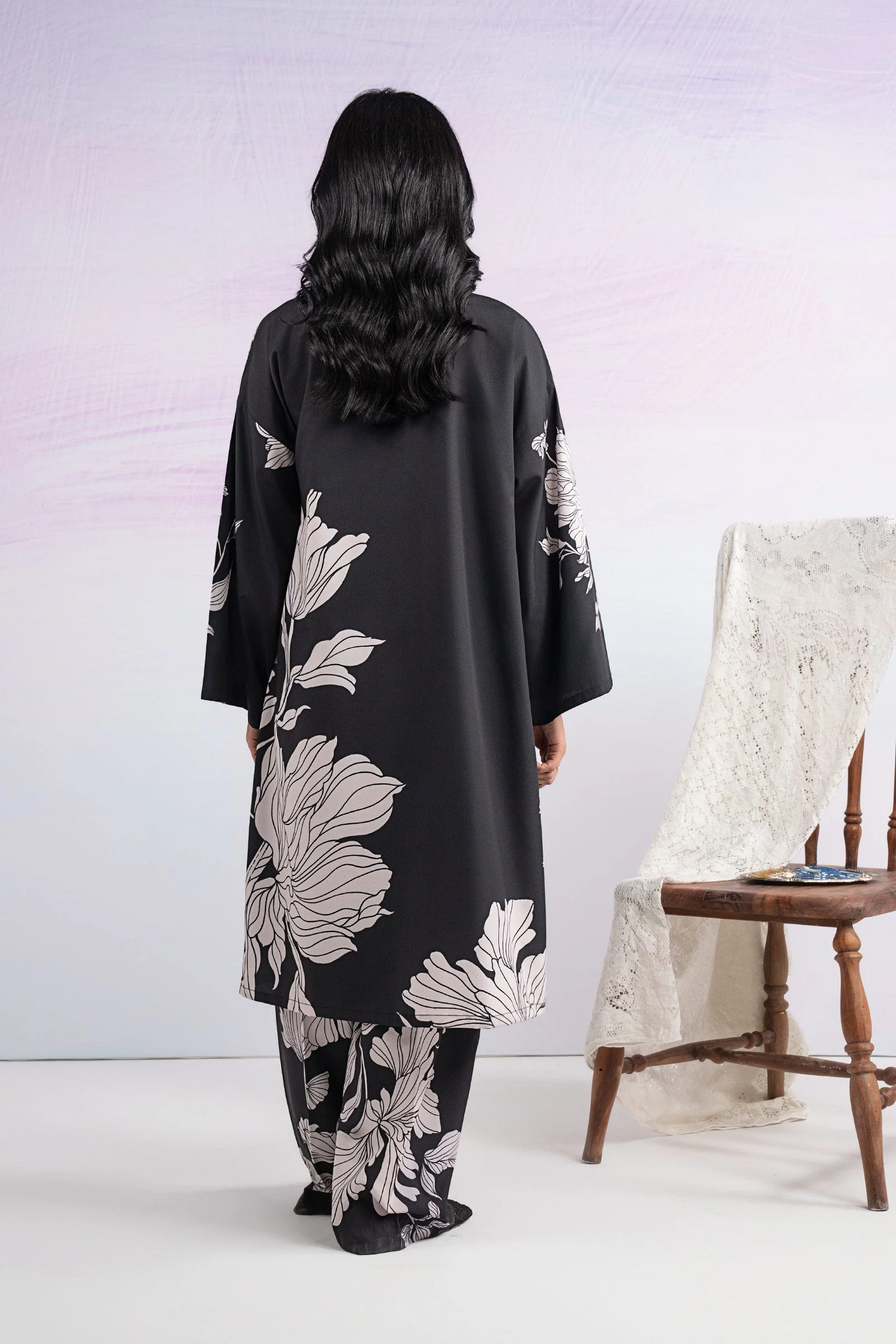 2 Pc Printed Crepe Suit - Image 6