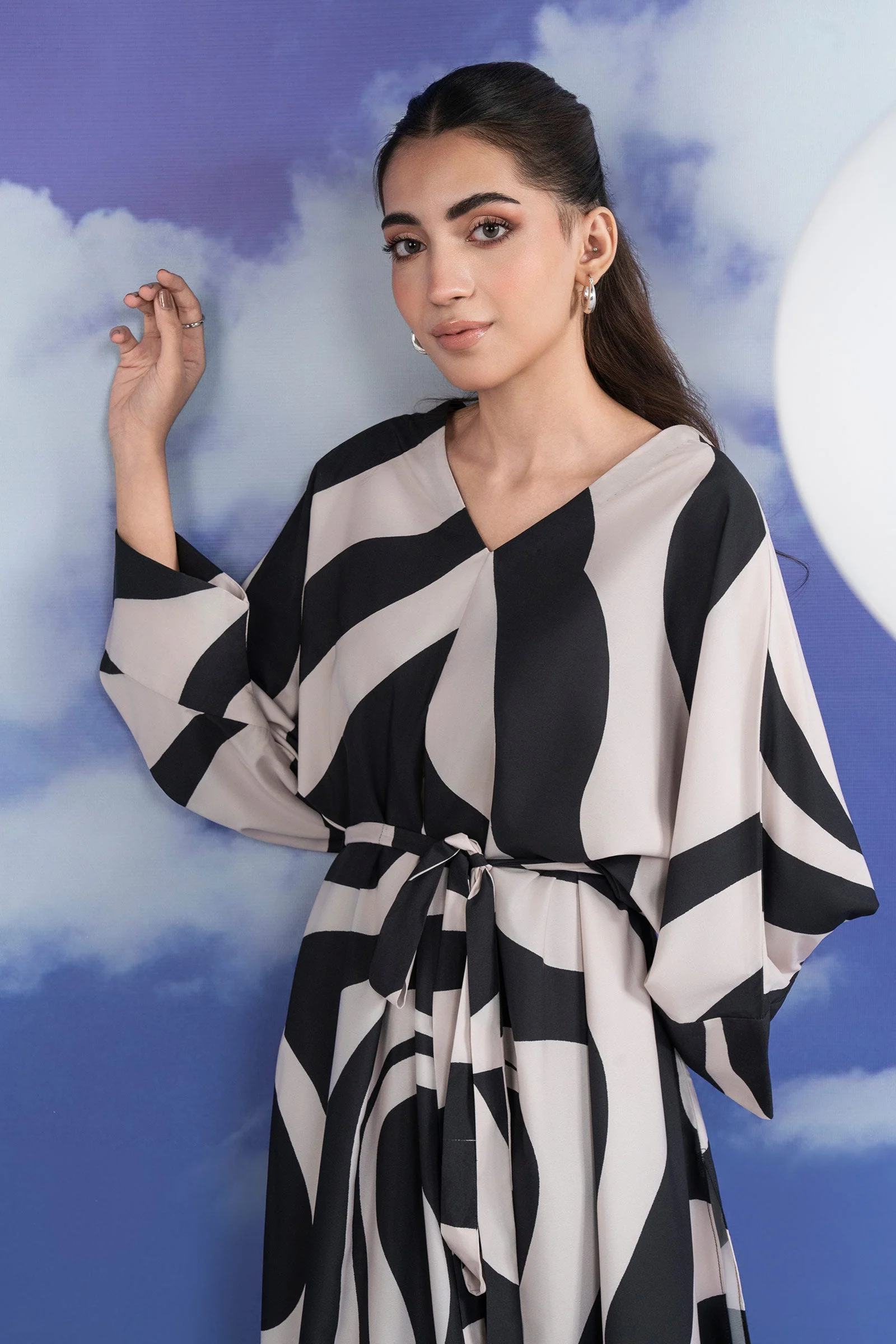 2 Pc Printed Crepe Suit - Image 3