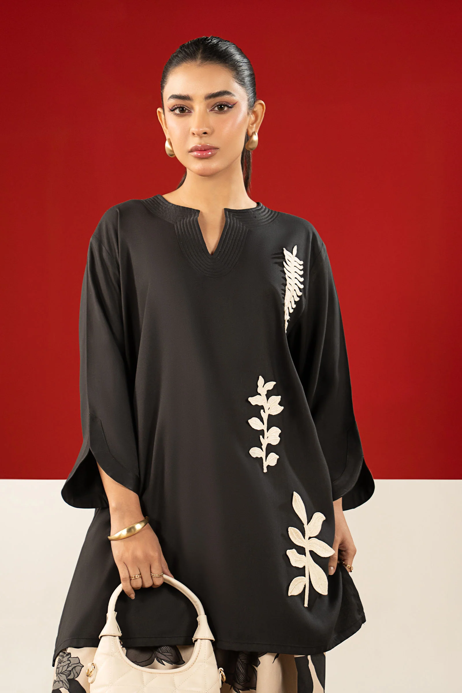2 Pc Embroidered Twill Suit - Image 2